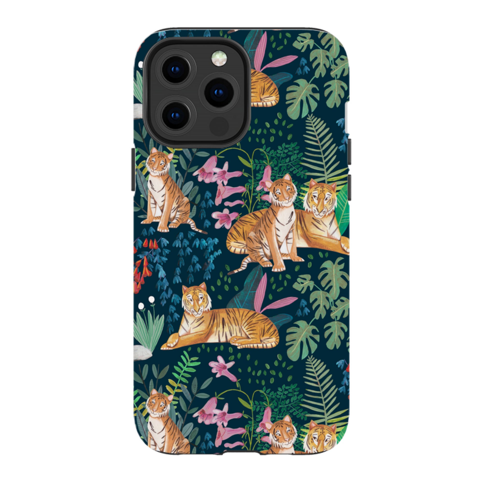 iPhone MagSafe Tough Case -  Tiger Pattern By Caroline Bonne Muller