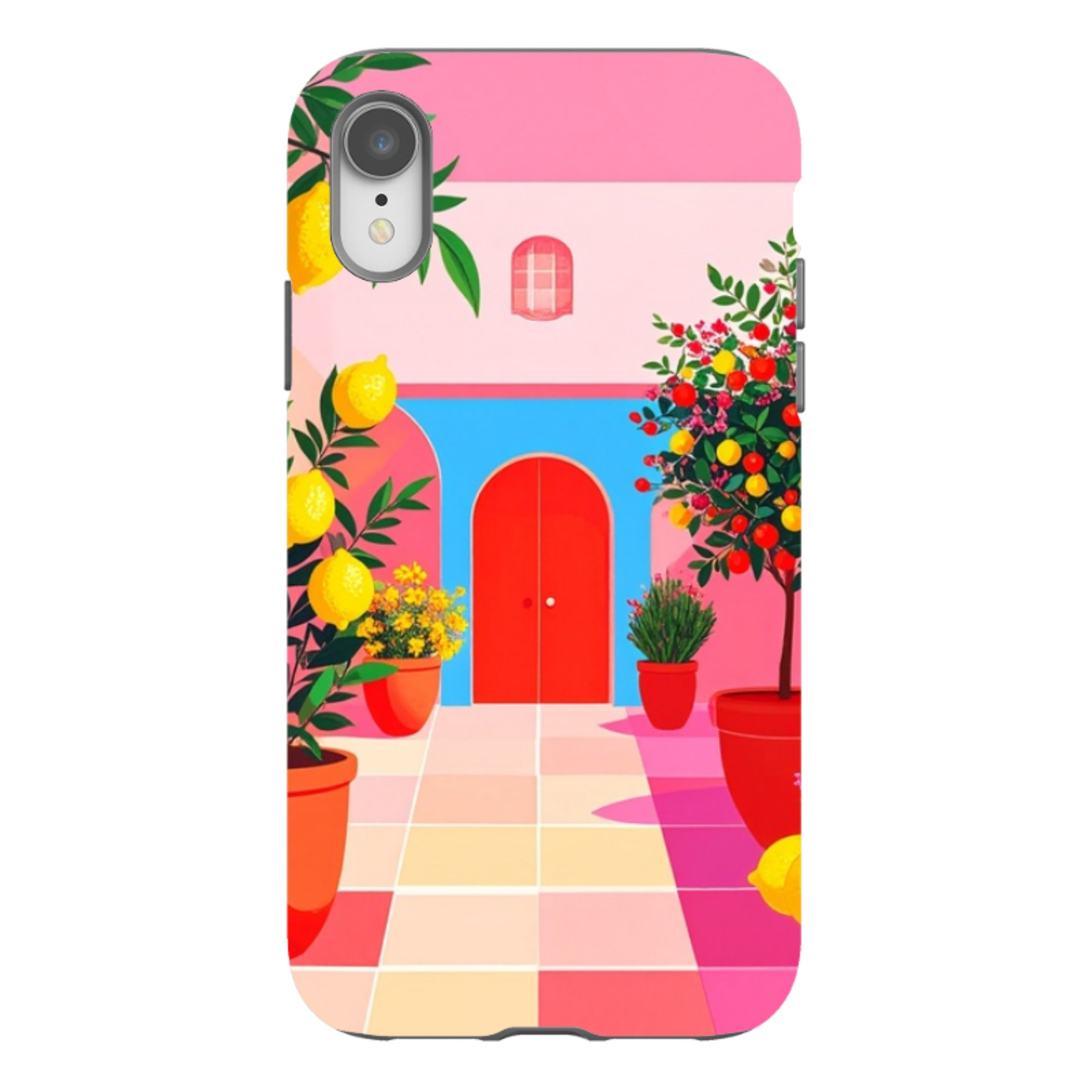 iPhone Tough Case - Red Garden