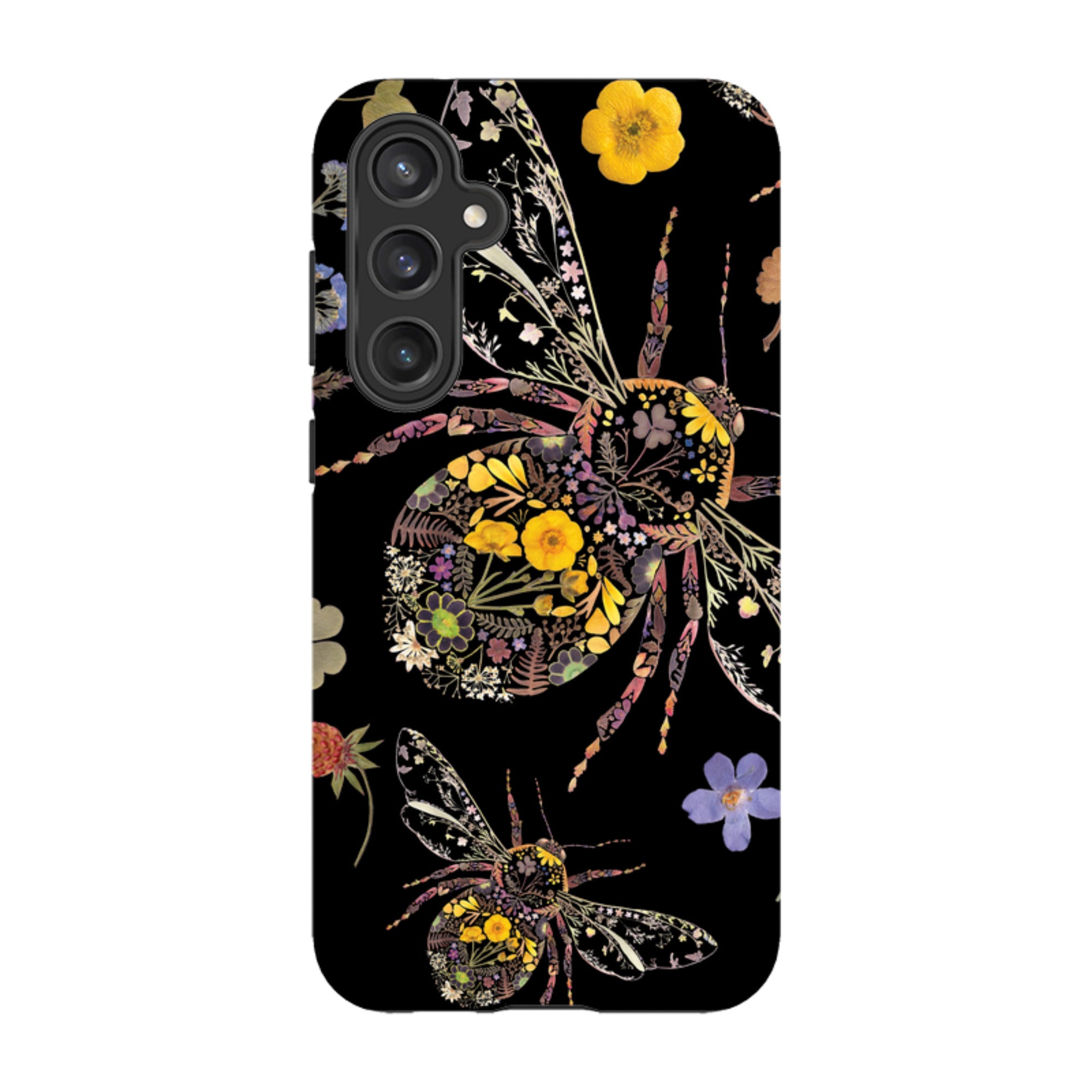 Samsung Tough  Case - Floral Bumble Bees By Helen Ahpornsiri