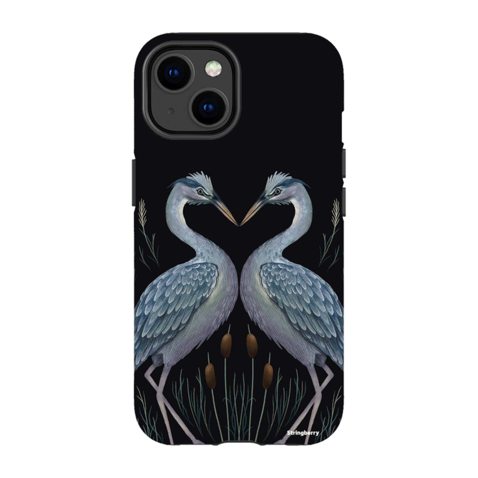 iPhone MagSafe Tough Case - Heron Pair By Anna Stead