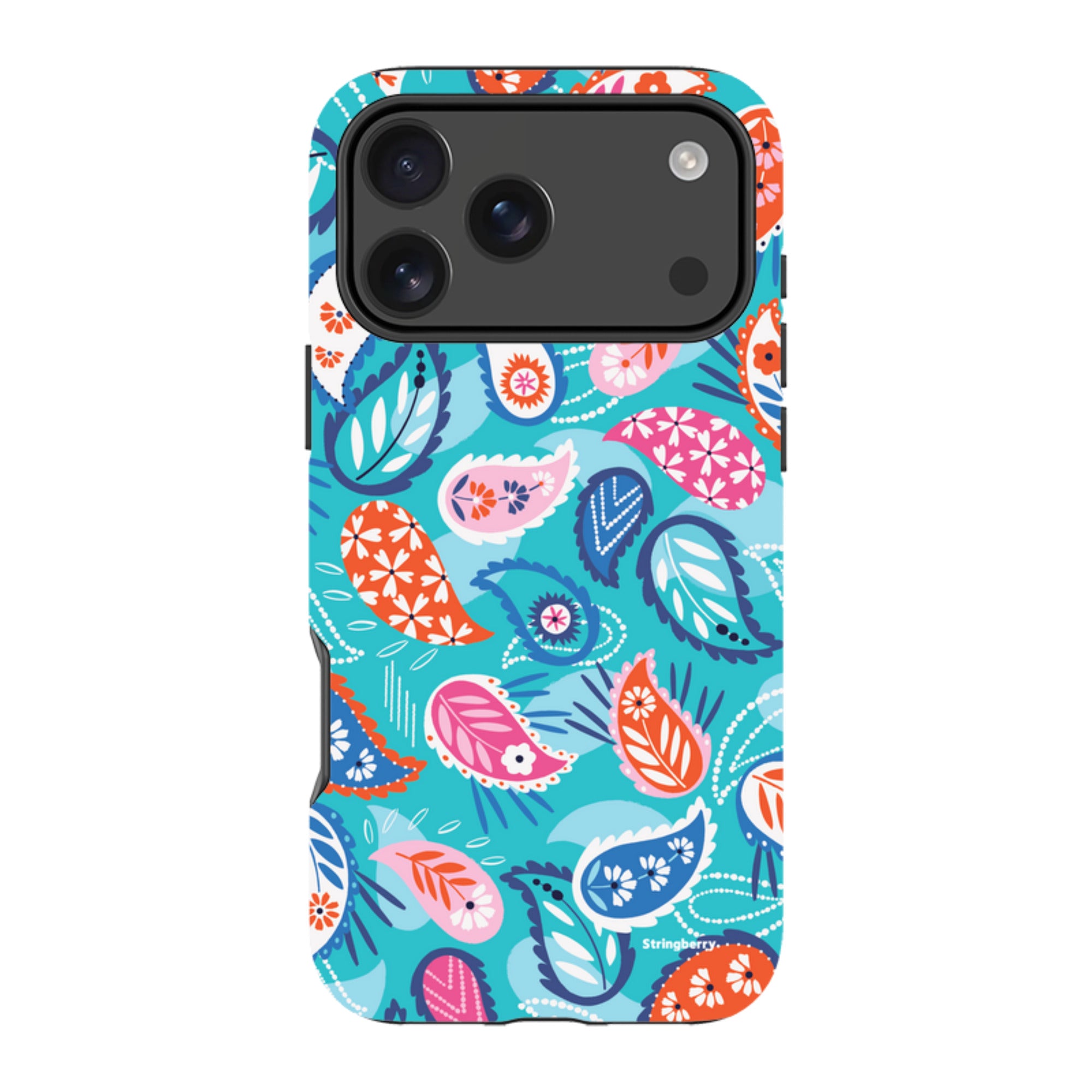 iPhone MagSafe Tough Case -  Paisley Blue By Ali Brookes