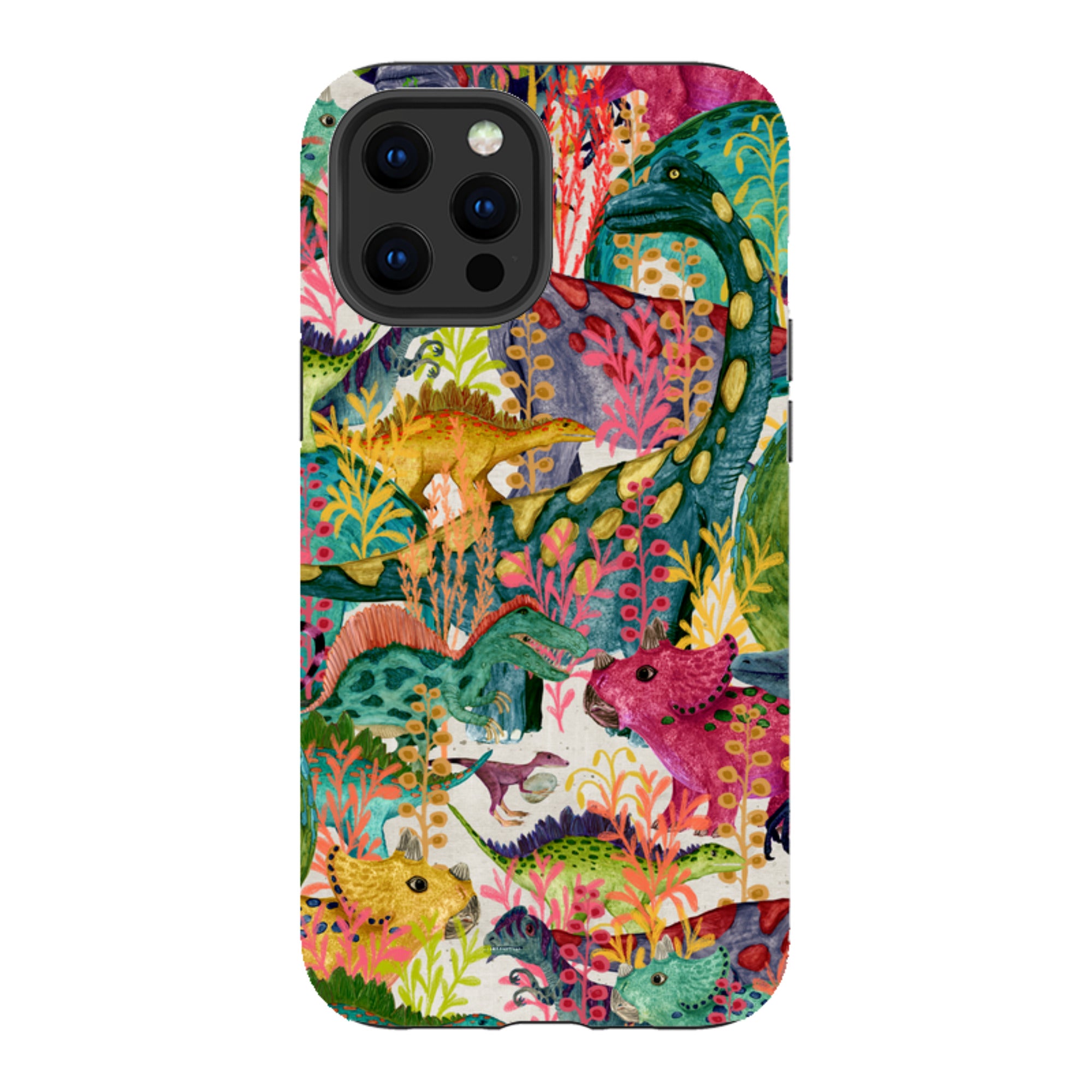 iPhone Tough Case - Dinosaur Jamboree By Katherine Quinn