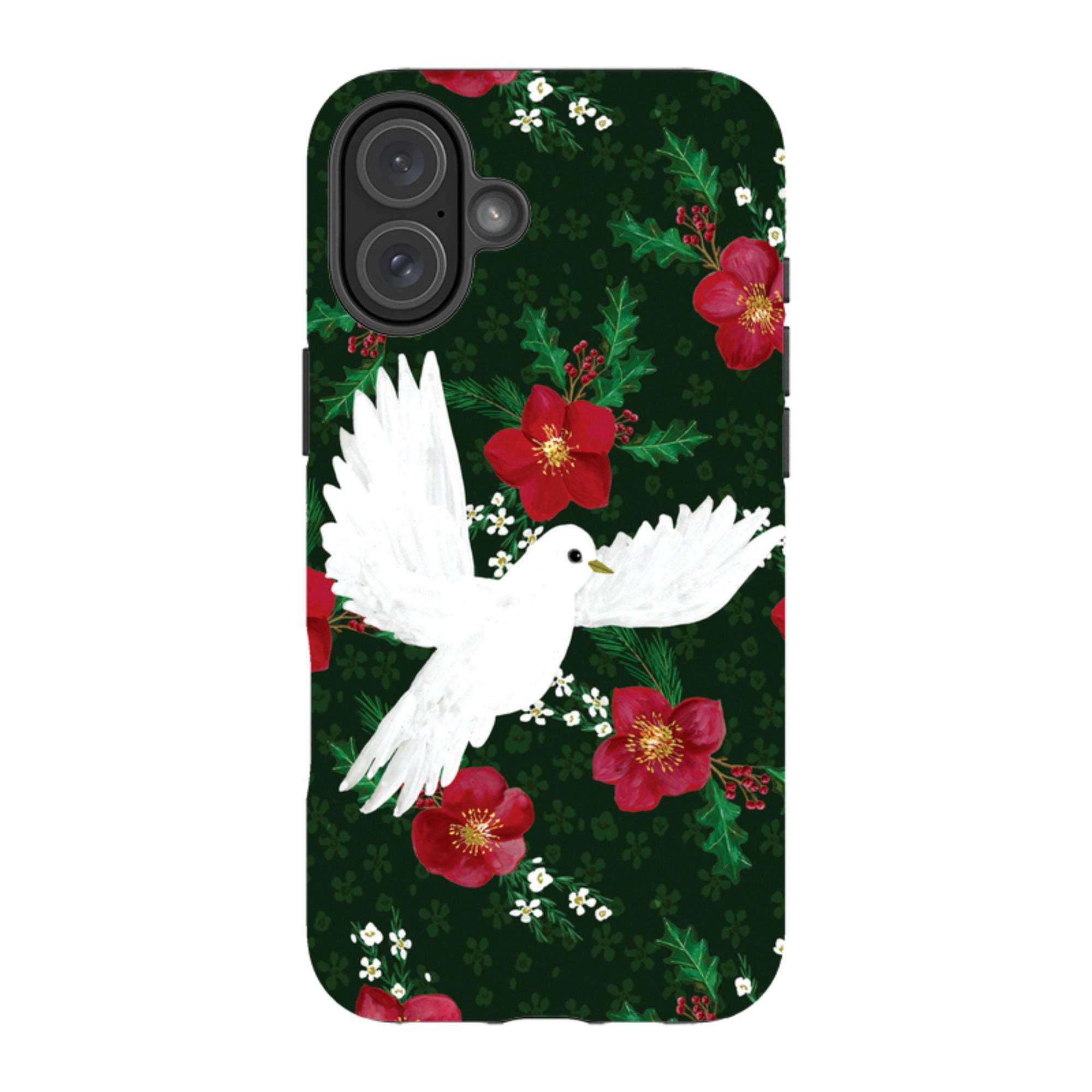 iPhone MagSafe Tough Case - Dove and Floral By Abby Jacobs