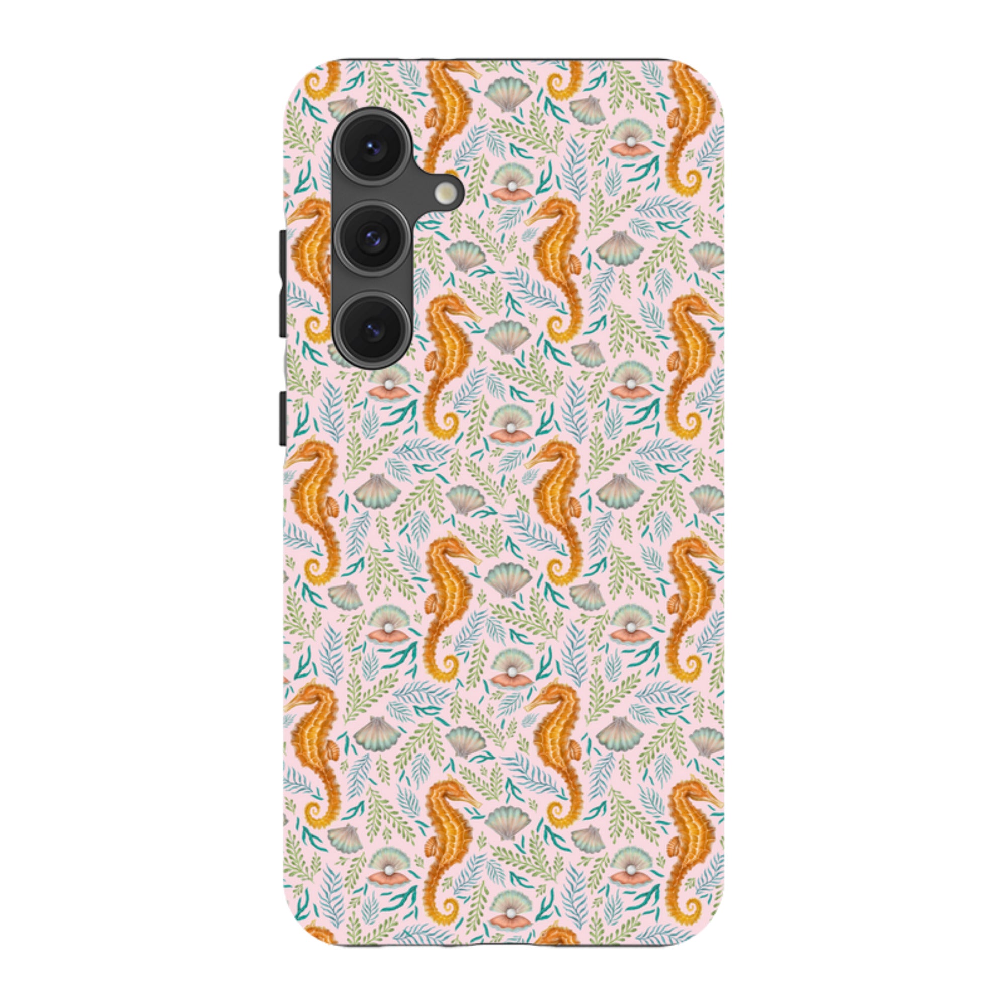 Samsung Tough Case - Seahorse Pink By Catherine Rowe