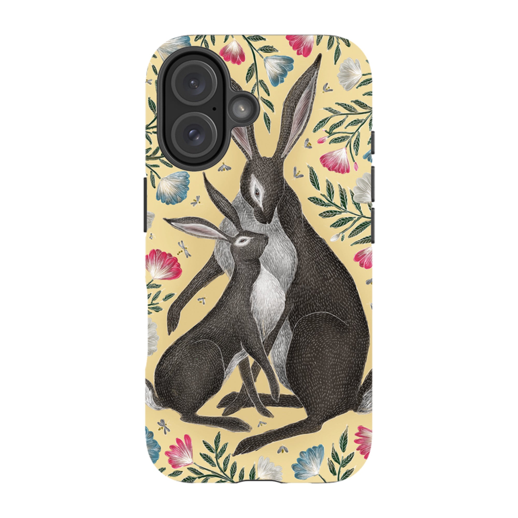 iPhone Tough Case - Mother And Baby Hare By Catherine Rowe