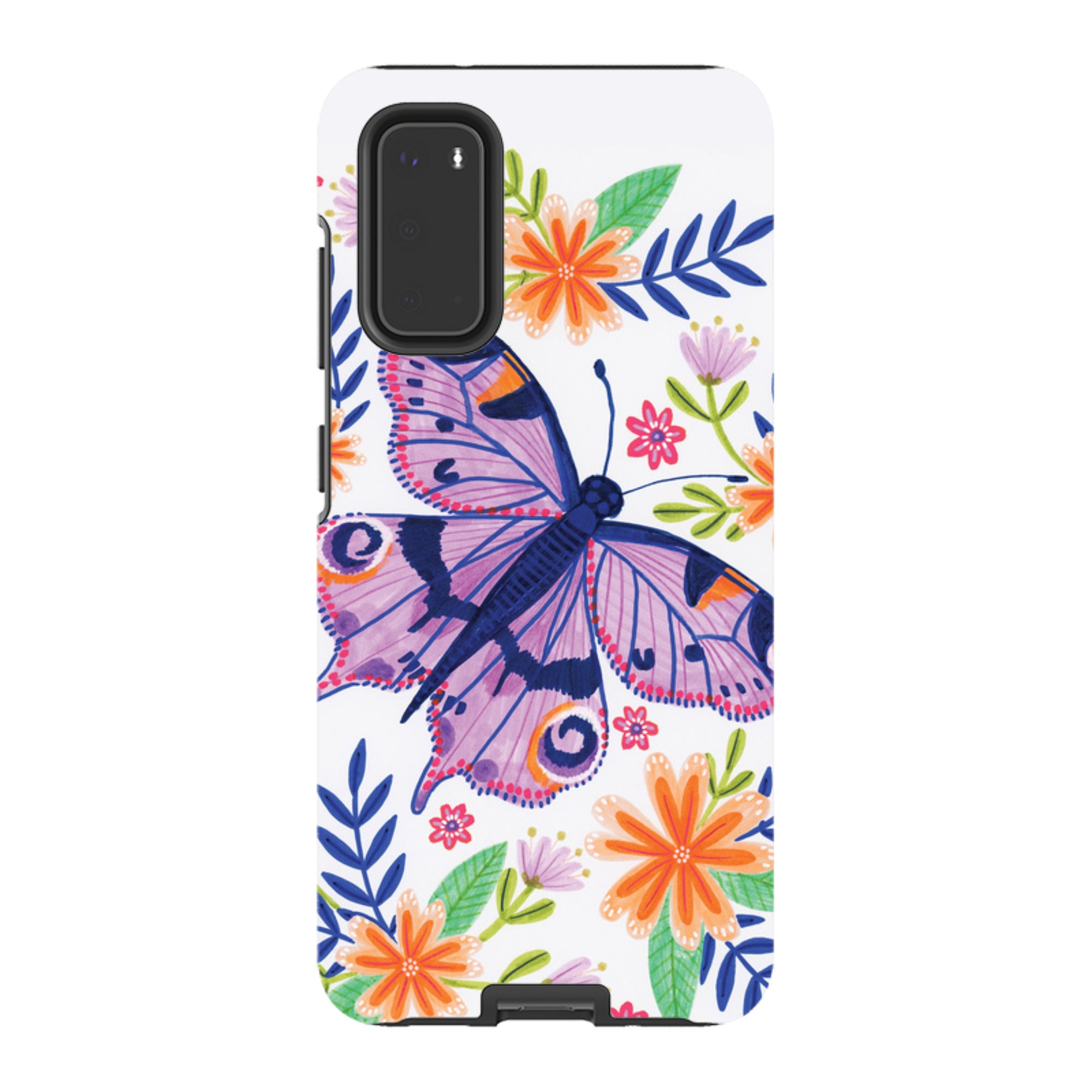 Samsung Tough Case - Floral Lilac Butterfly By Lee Foster Wilson