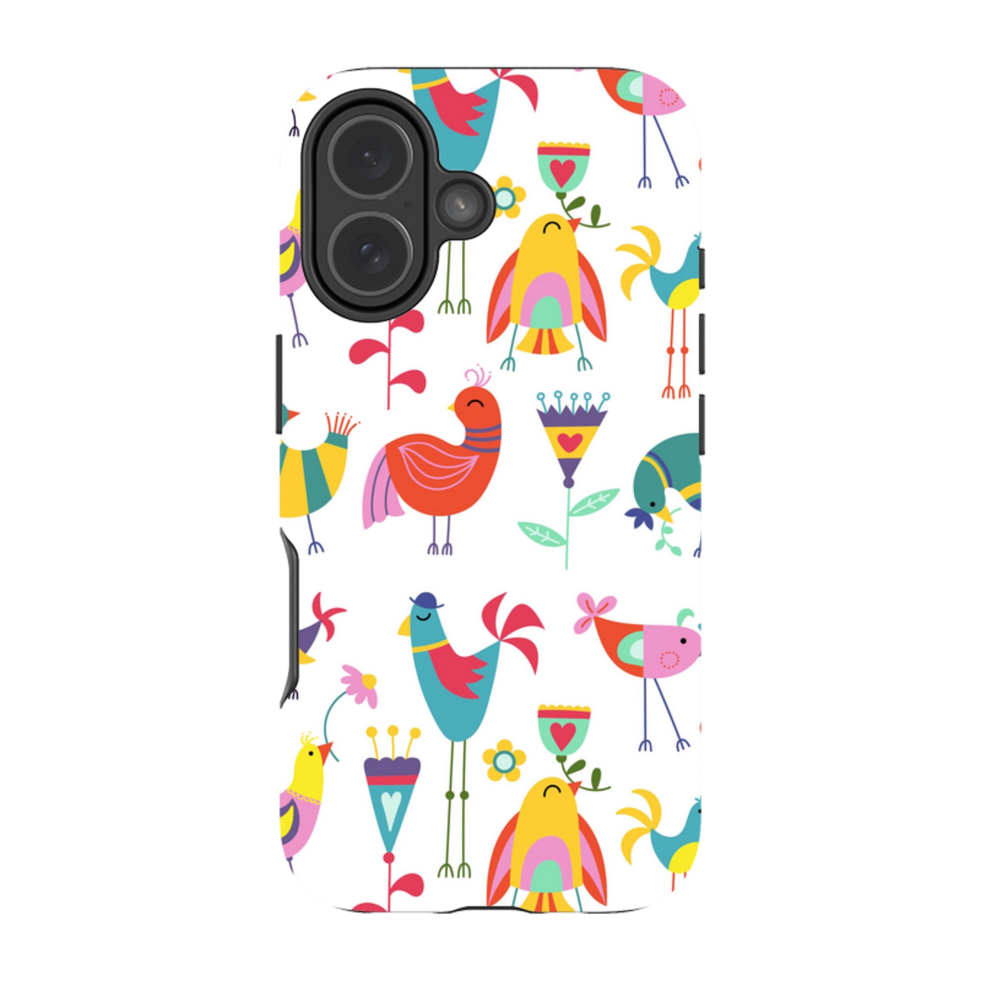 iPhone Tough Case - Folky Birds By Suzy Taylor