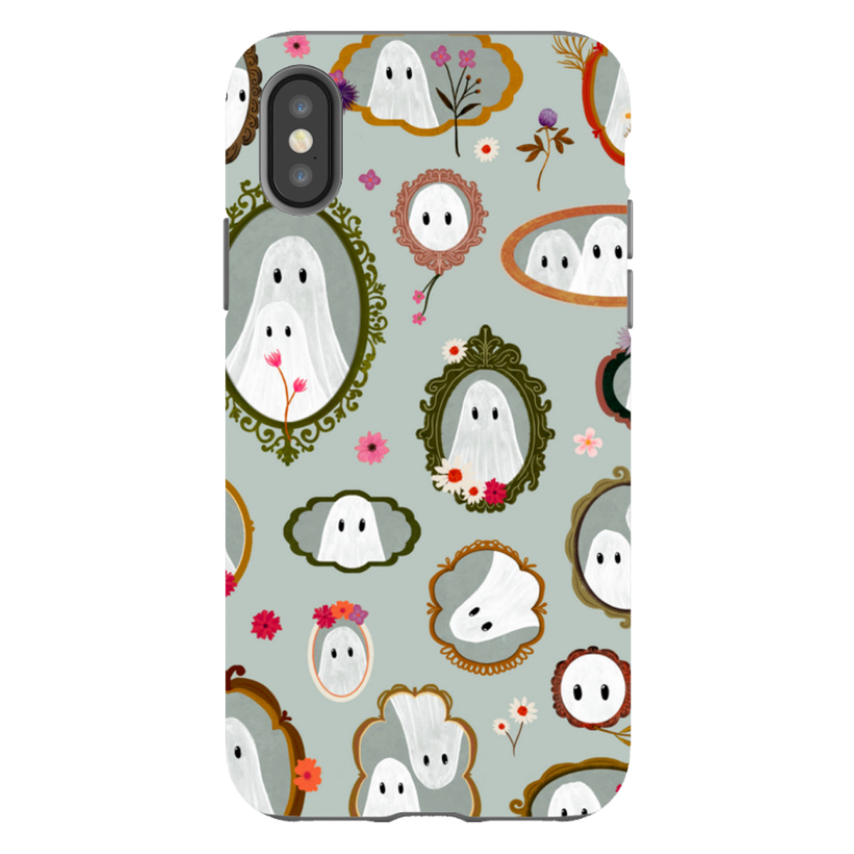 iPhone Tough Case - Framed Ghosts - Dusty Gourd By Katherine Quinn
