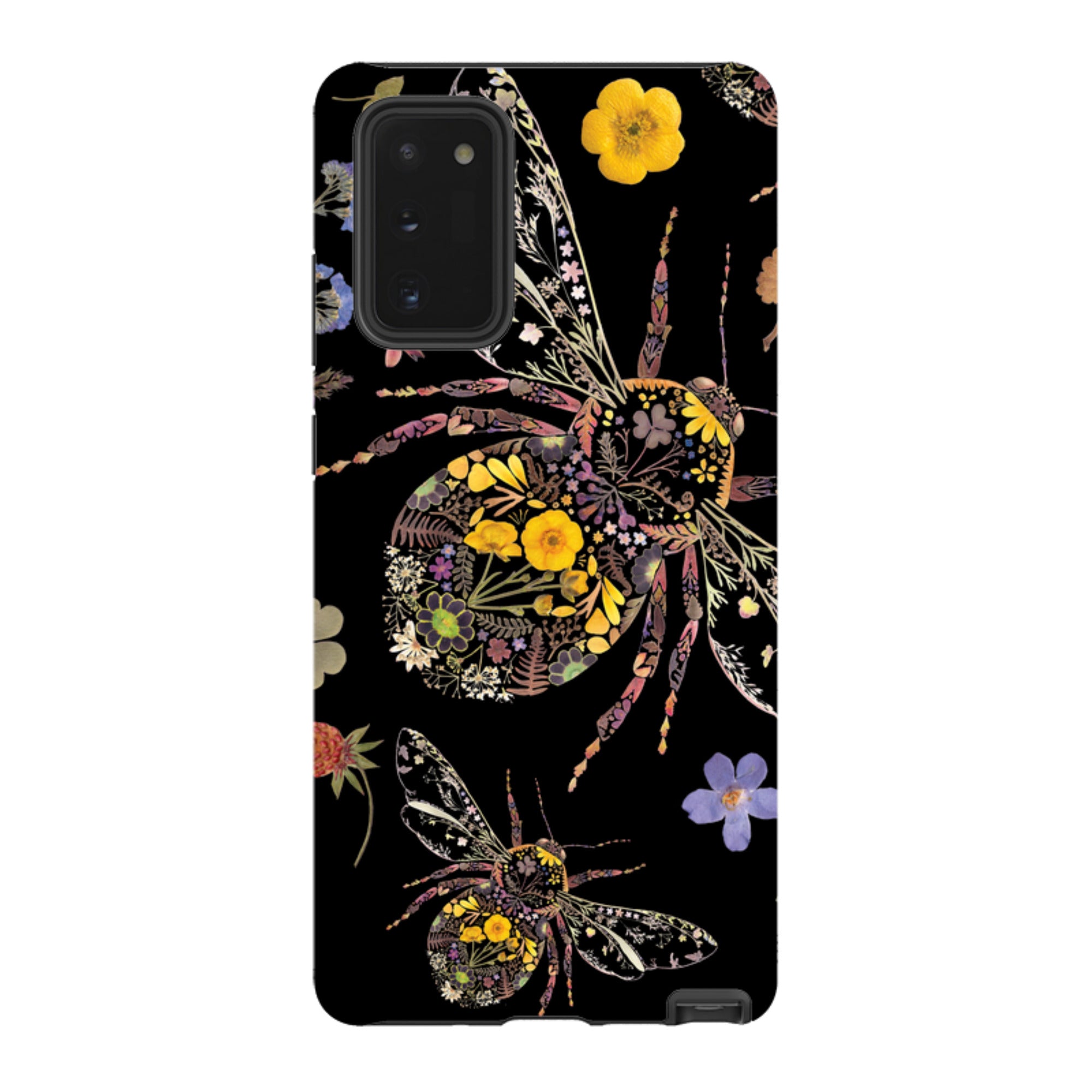 Samsung Tough  Case - Floral Bumble Bees By Helen Ahpornsiri
