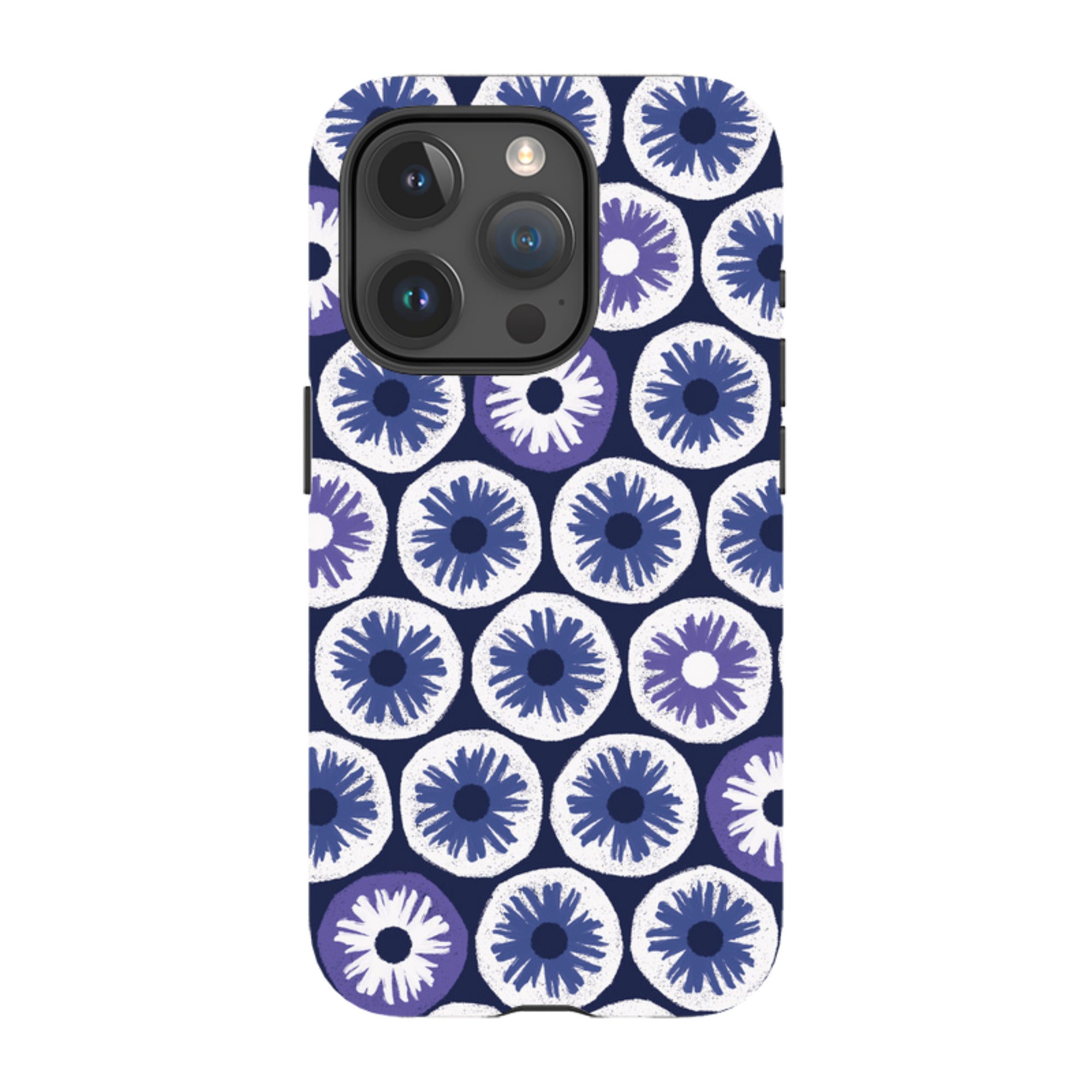 iPhone Tough Case - Penny Flowers Blue By Ali Brookes