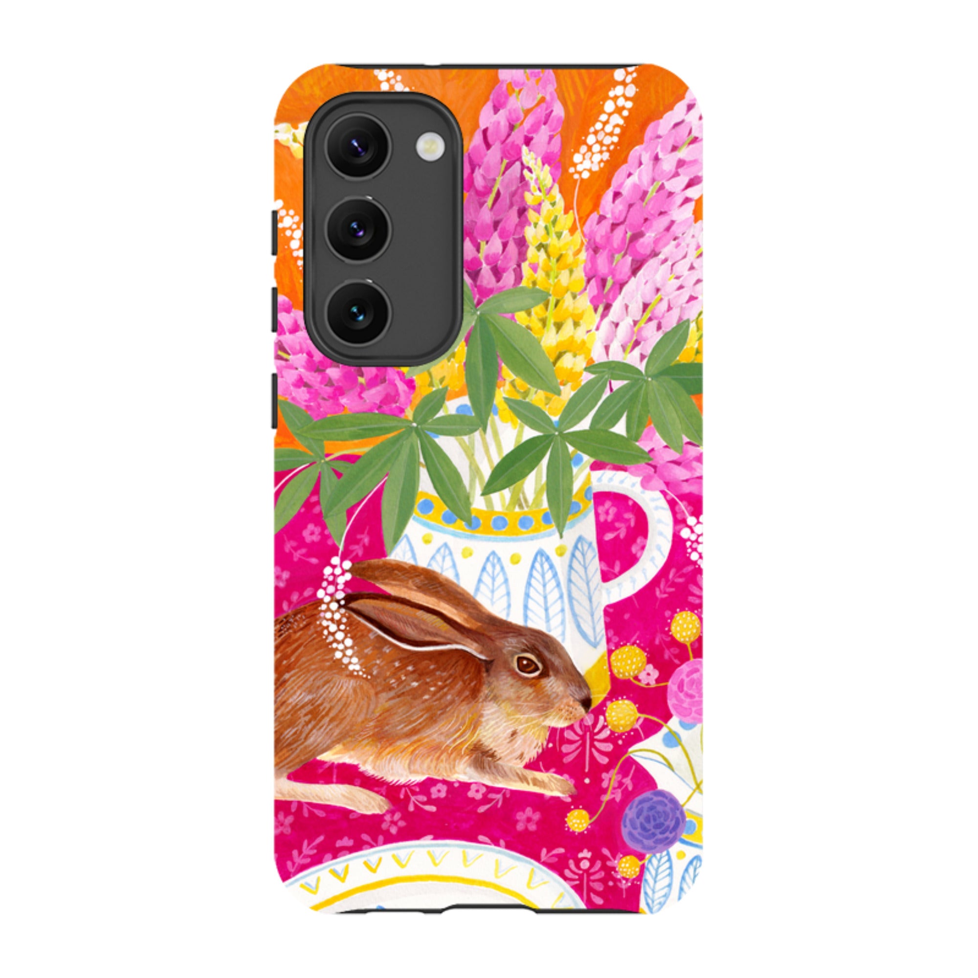 Samsung Tough Case - Rabbit Lupins By Bex Parkin