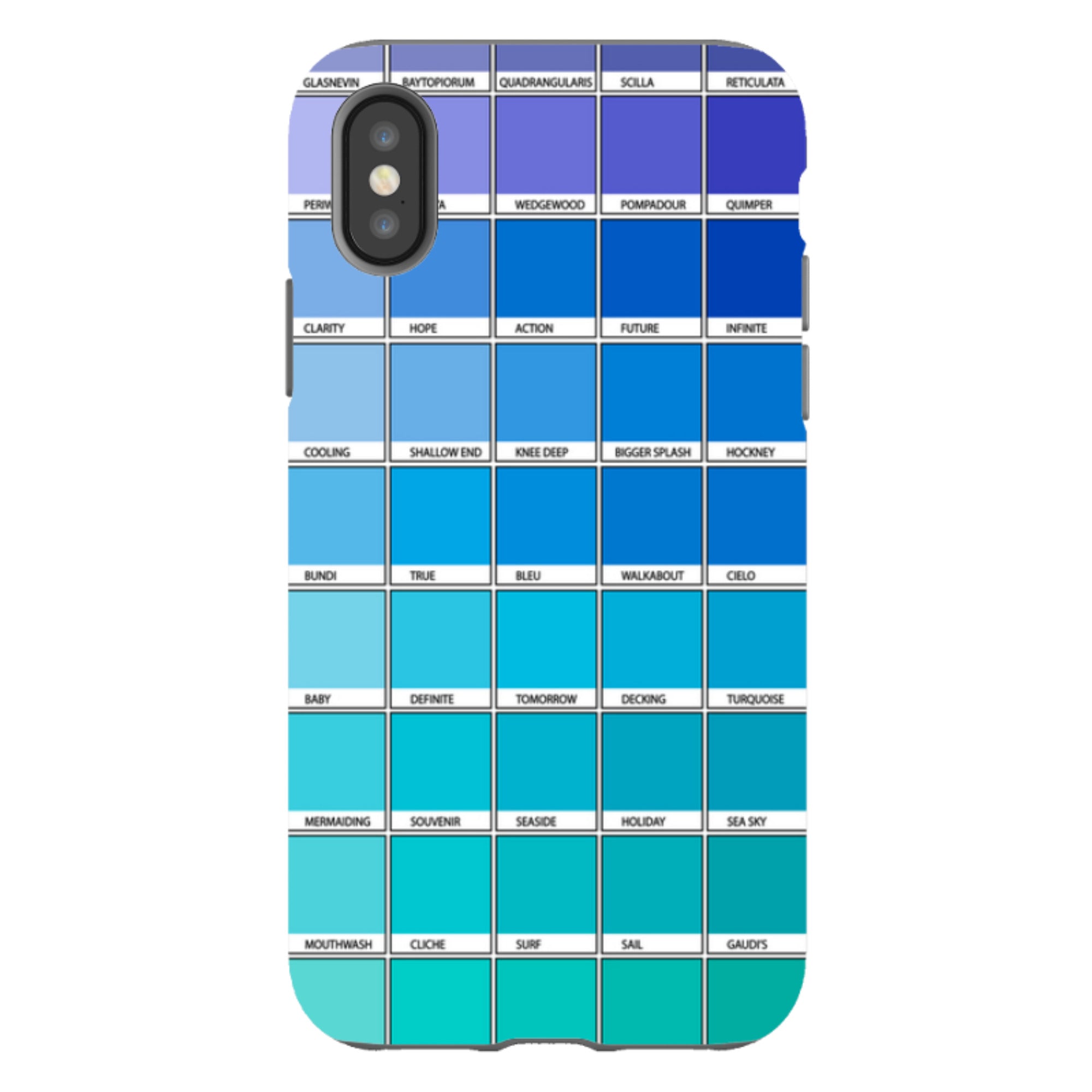 iPhone Tough Case - Blue Chromology By Kitty Joseph