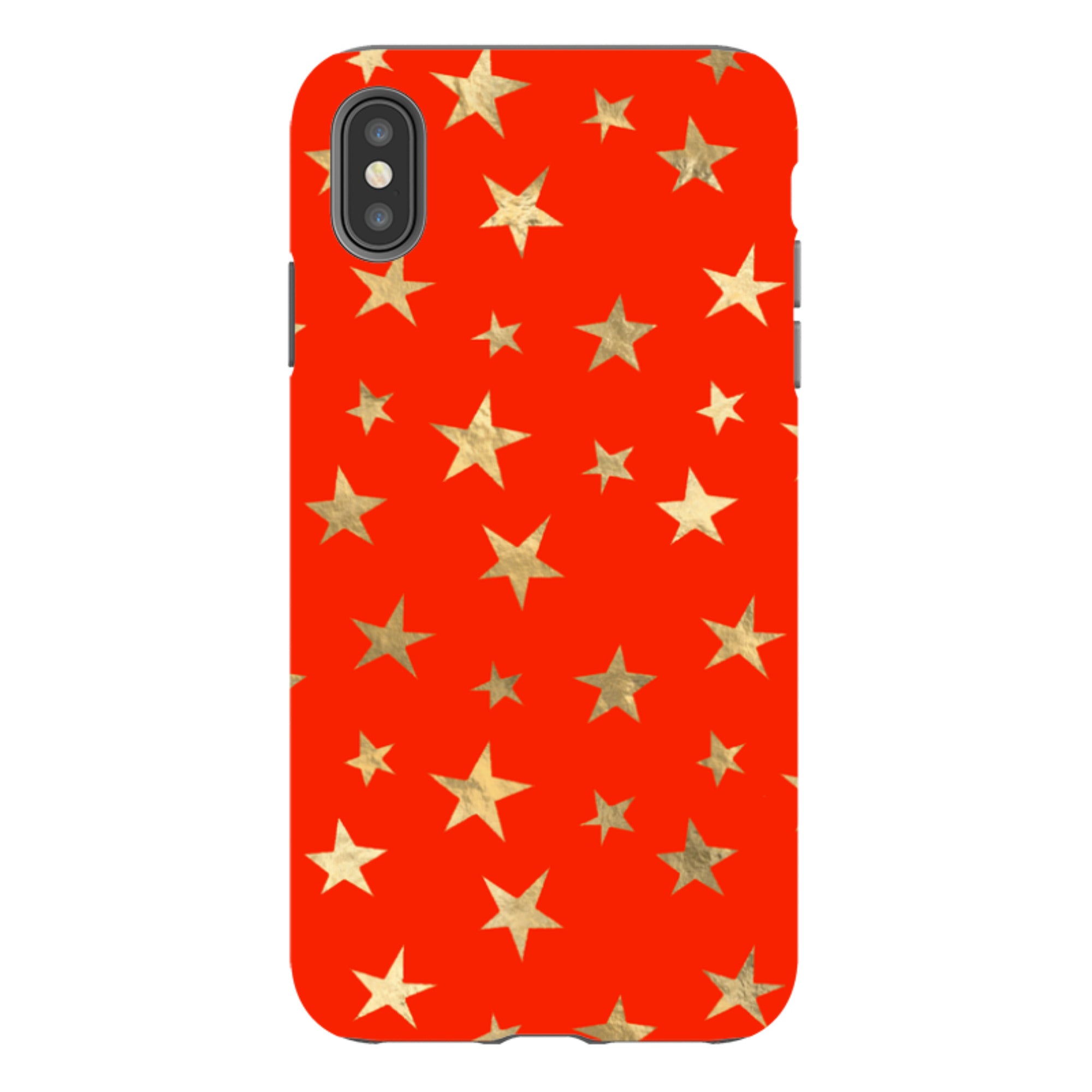 iPhone Tough Case - Red and Gold Stars