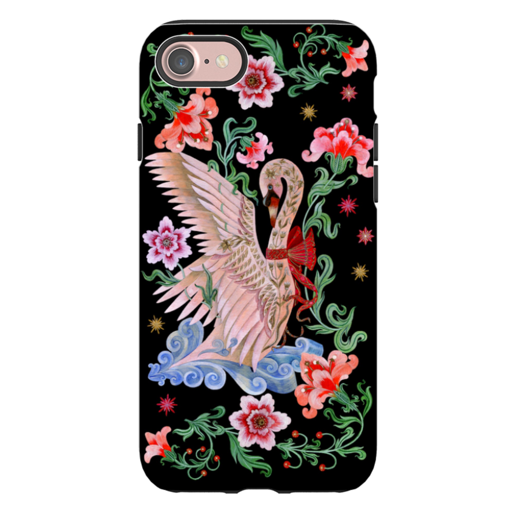 iPhone Tough  Case - Seven Swans A Swimming By Maria Matos