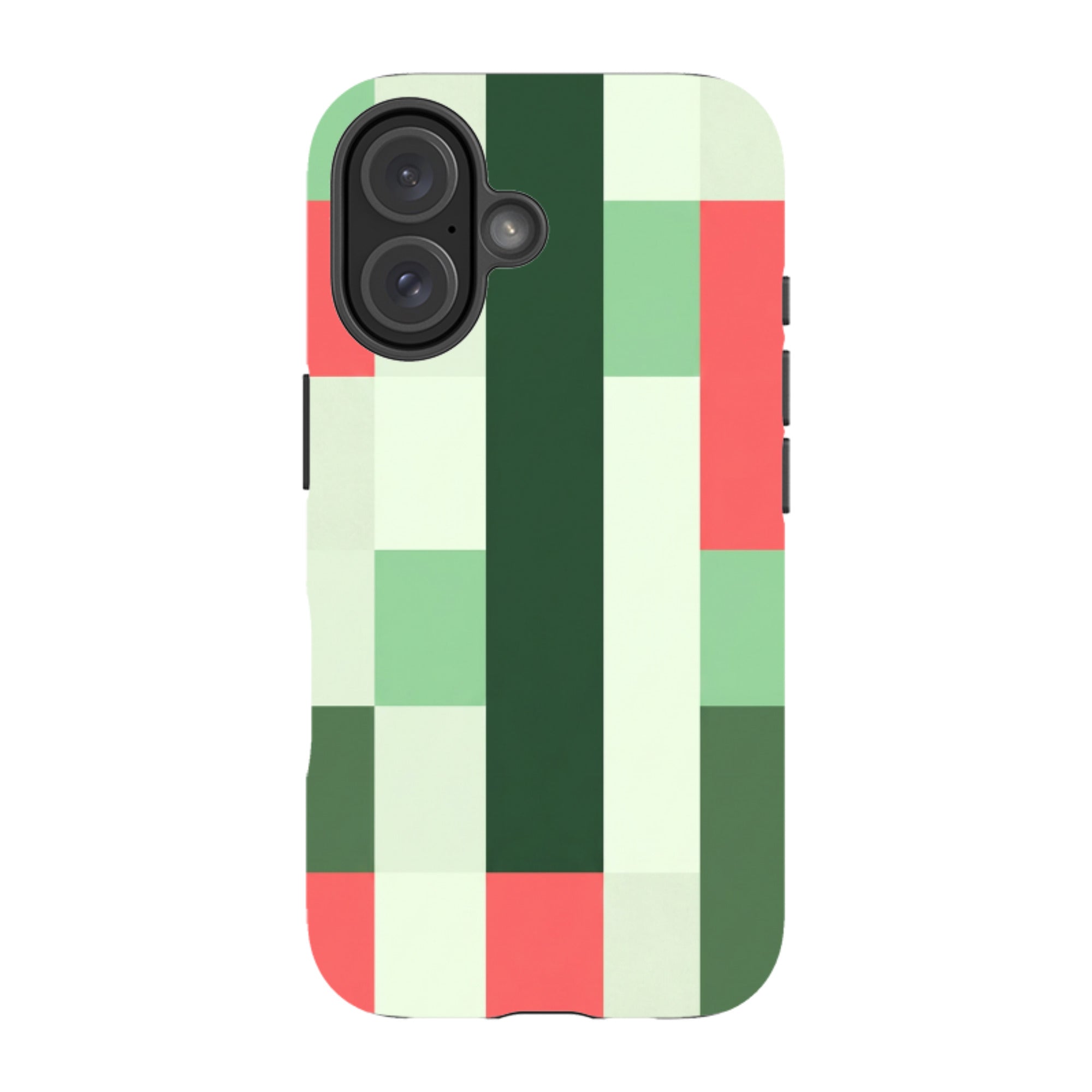 iPhone Tough Case - Retro Abstract Gingham