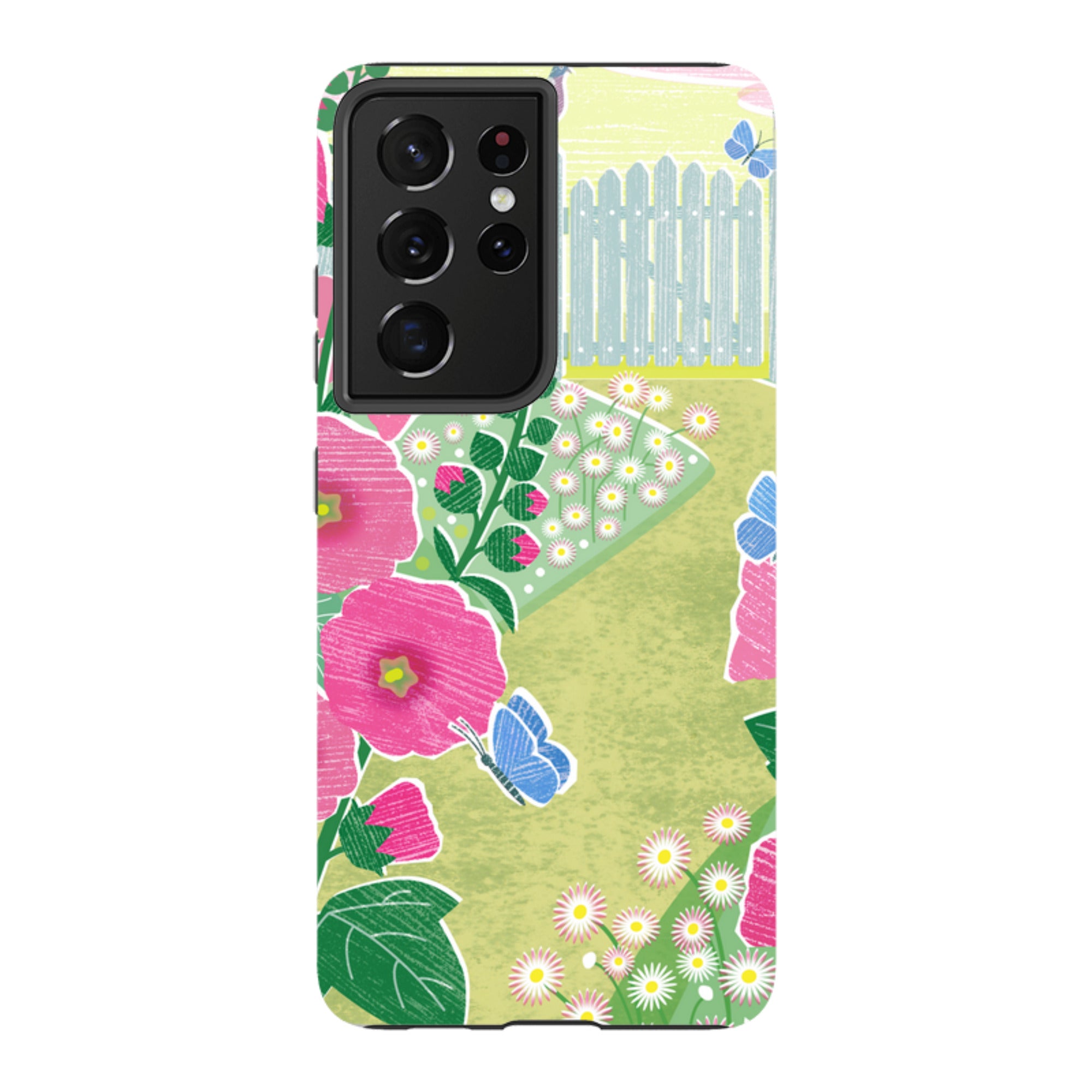 Samsung Tough Case - Hollyhocks By Liane Payne