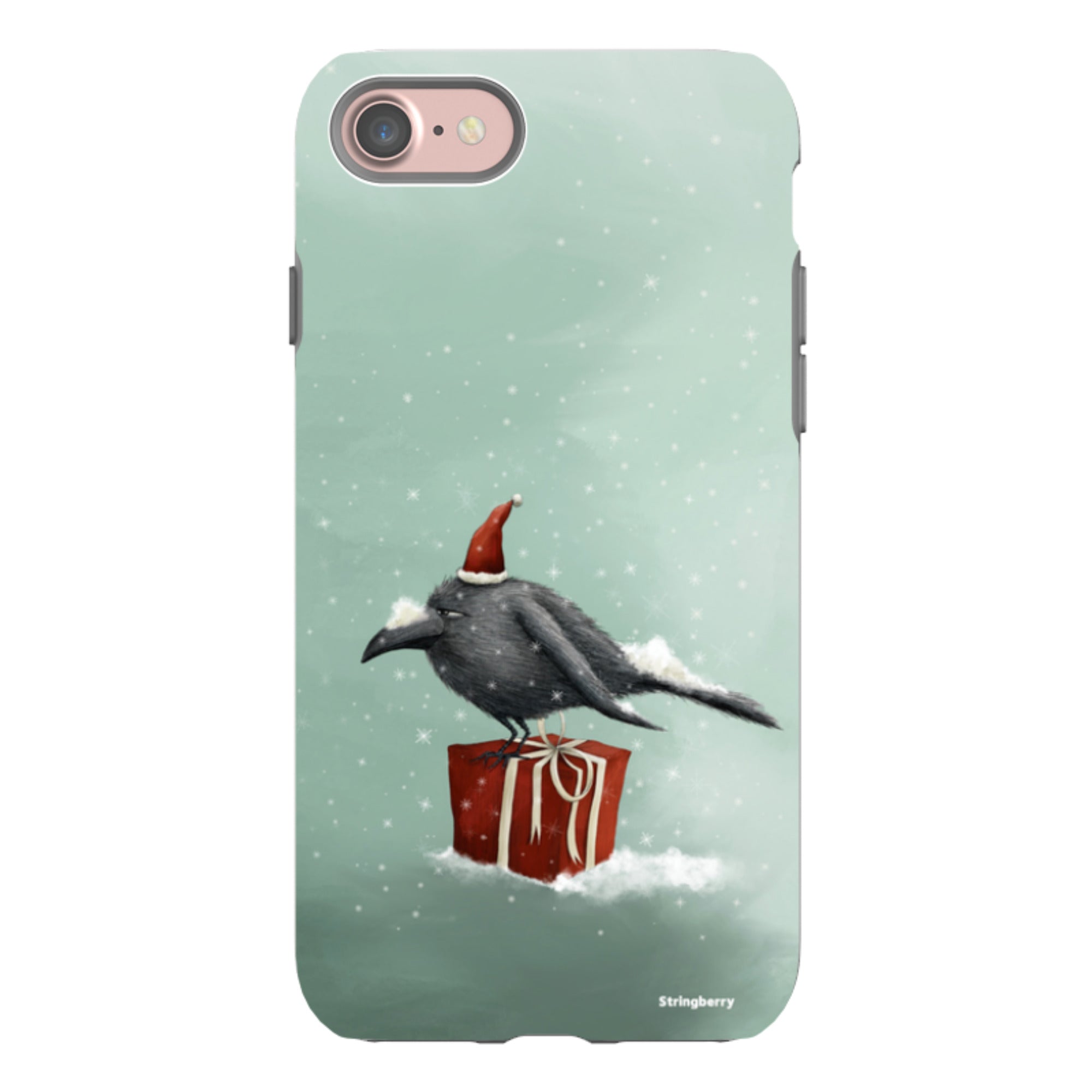 iPhone Tough Case - Santa Crow By Maja Lindberg