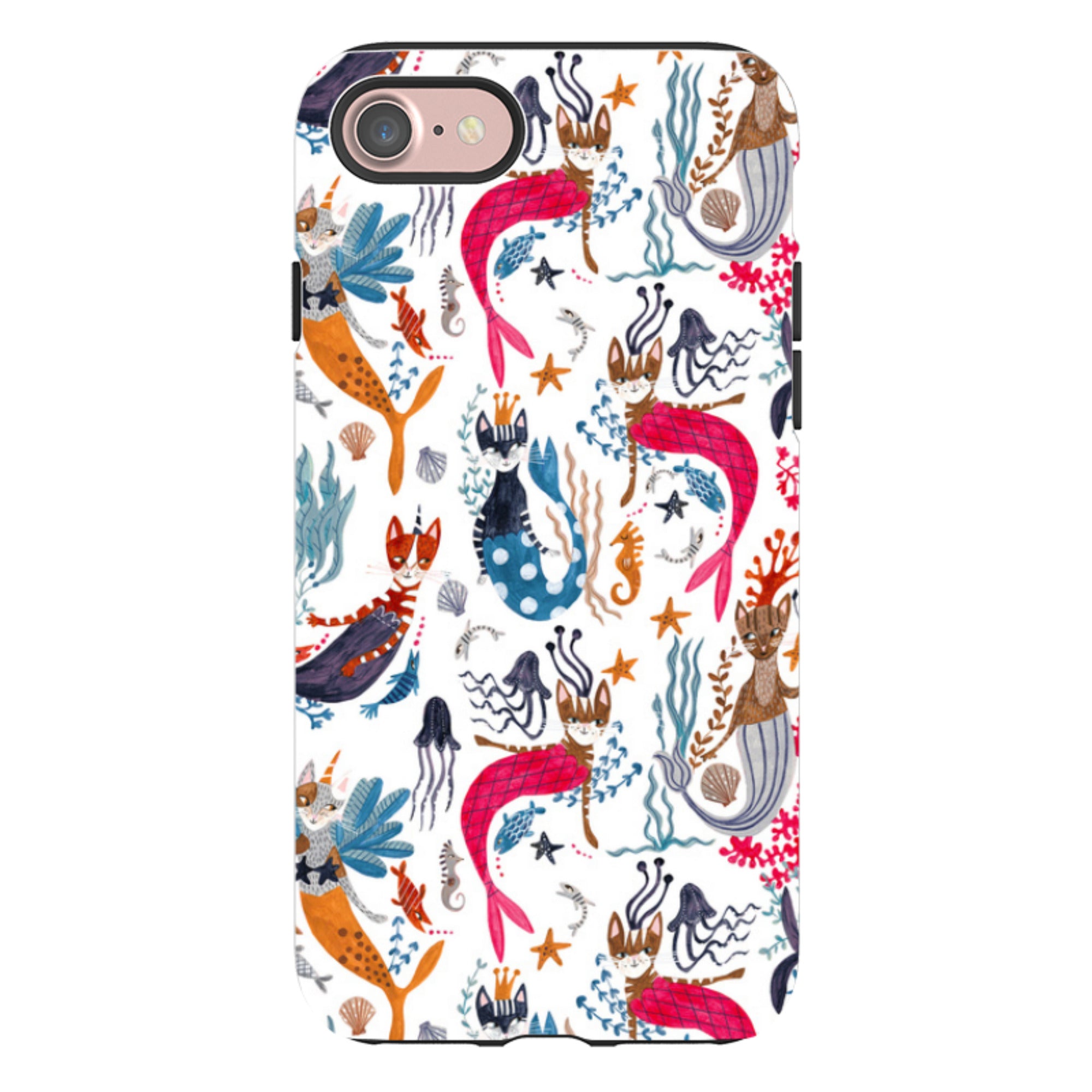 iPhone Tough Case - Cat-Fish By Caroline Bonne Muller