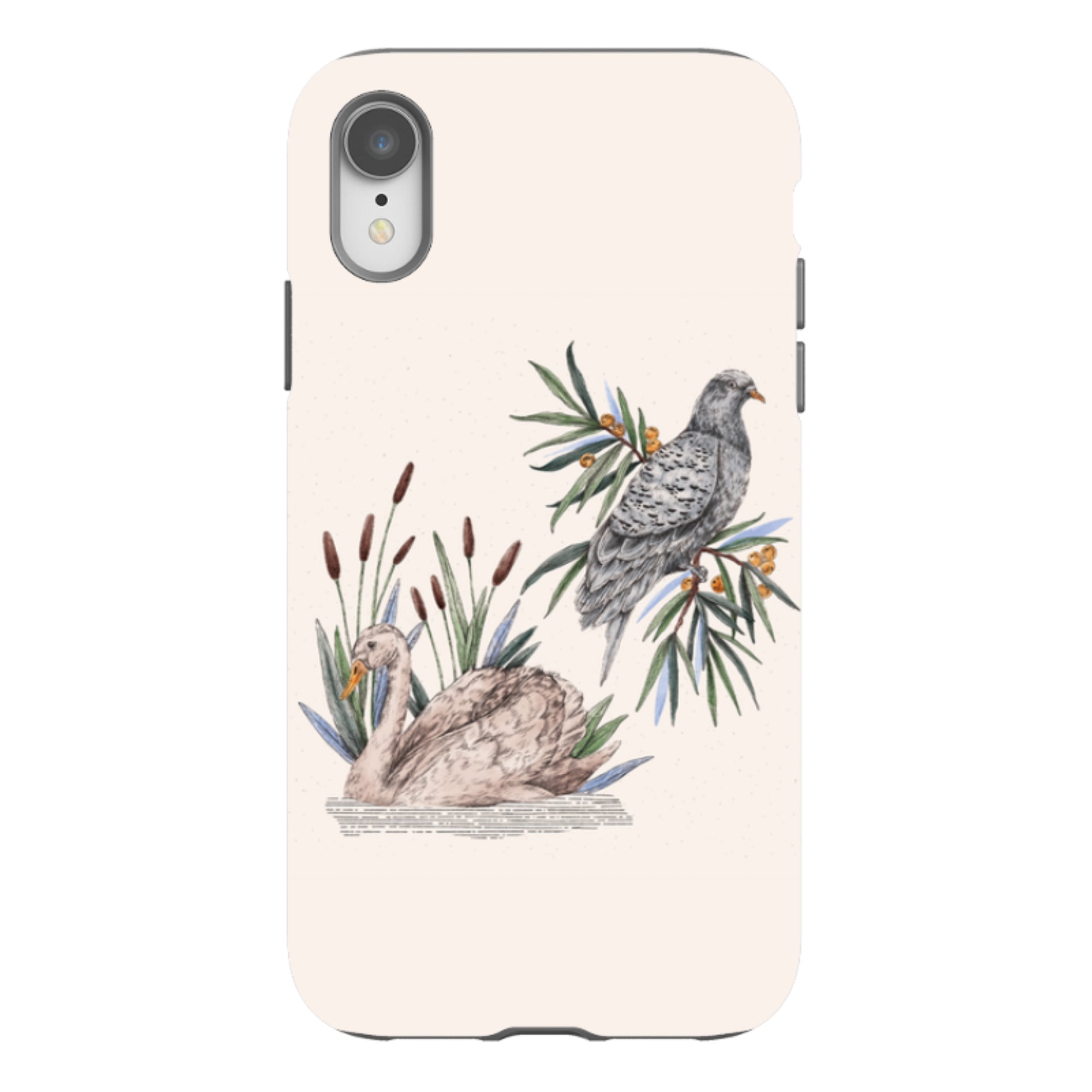 iPhone Tough Case - Swan Pigeon By Jade Mosinski