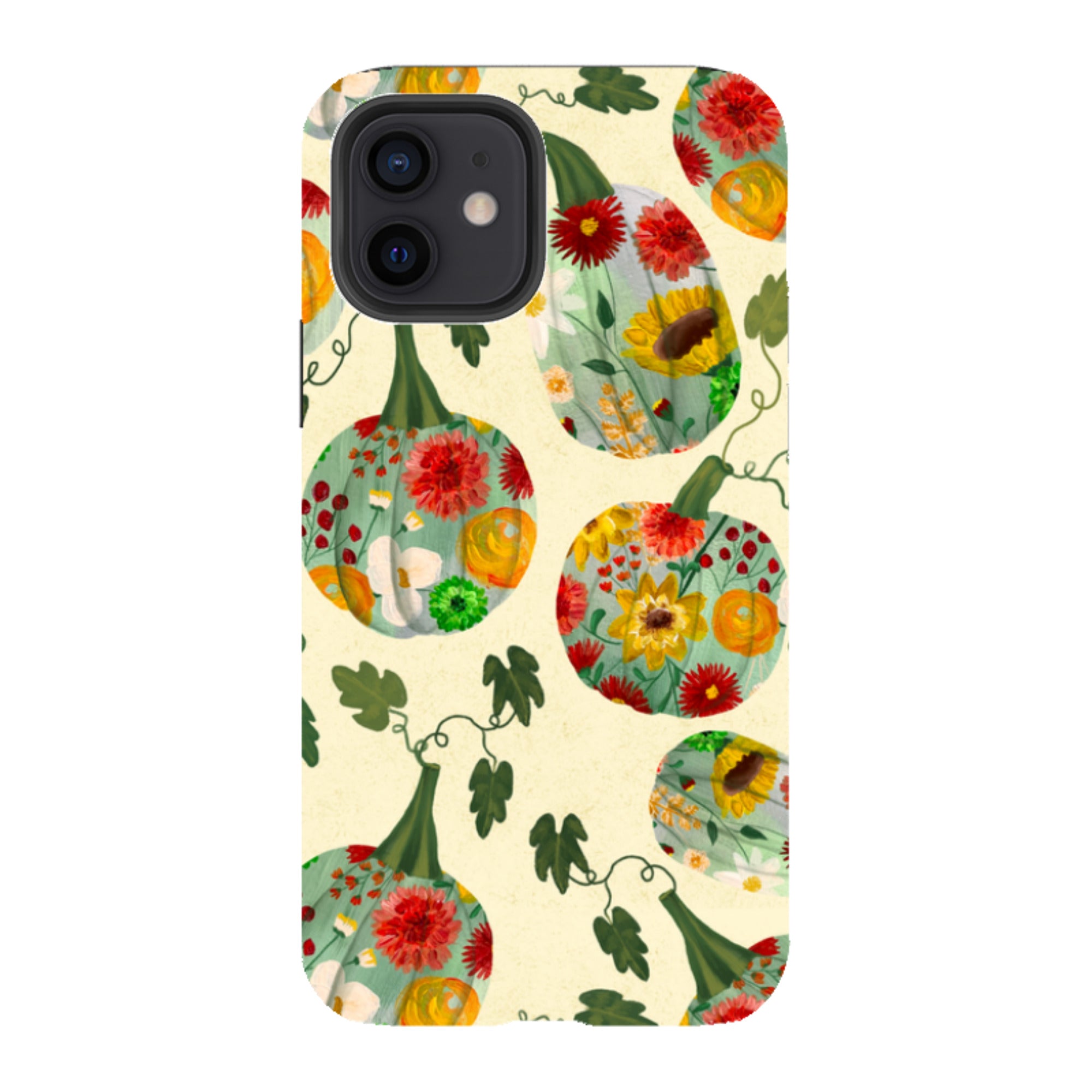 iPhone Tough Case - Floral Pumpkins By Abby Jacobs