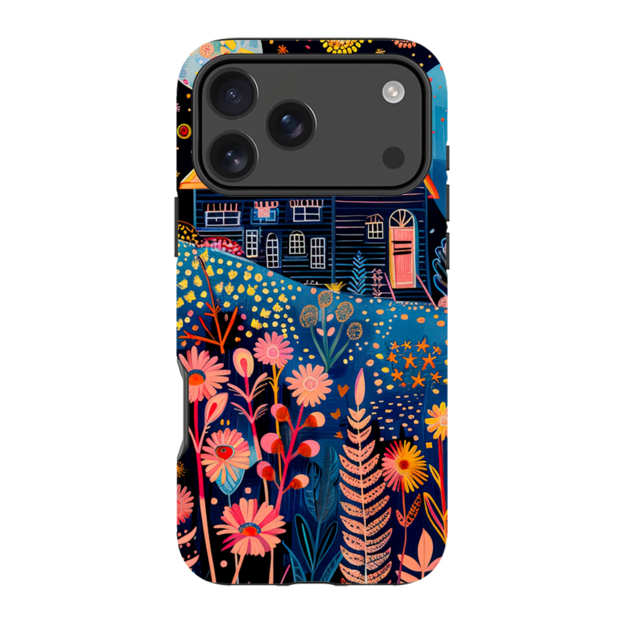 iPhone MagSafe Tough Case - Folk Art House V
