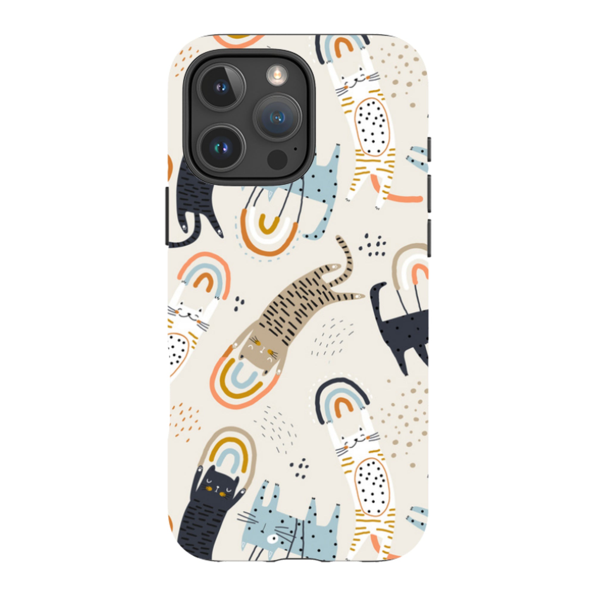 iPhone Tough Case - Rainbow Cats