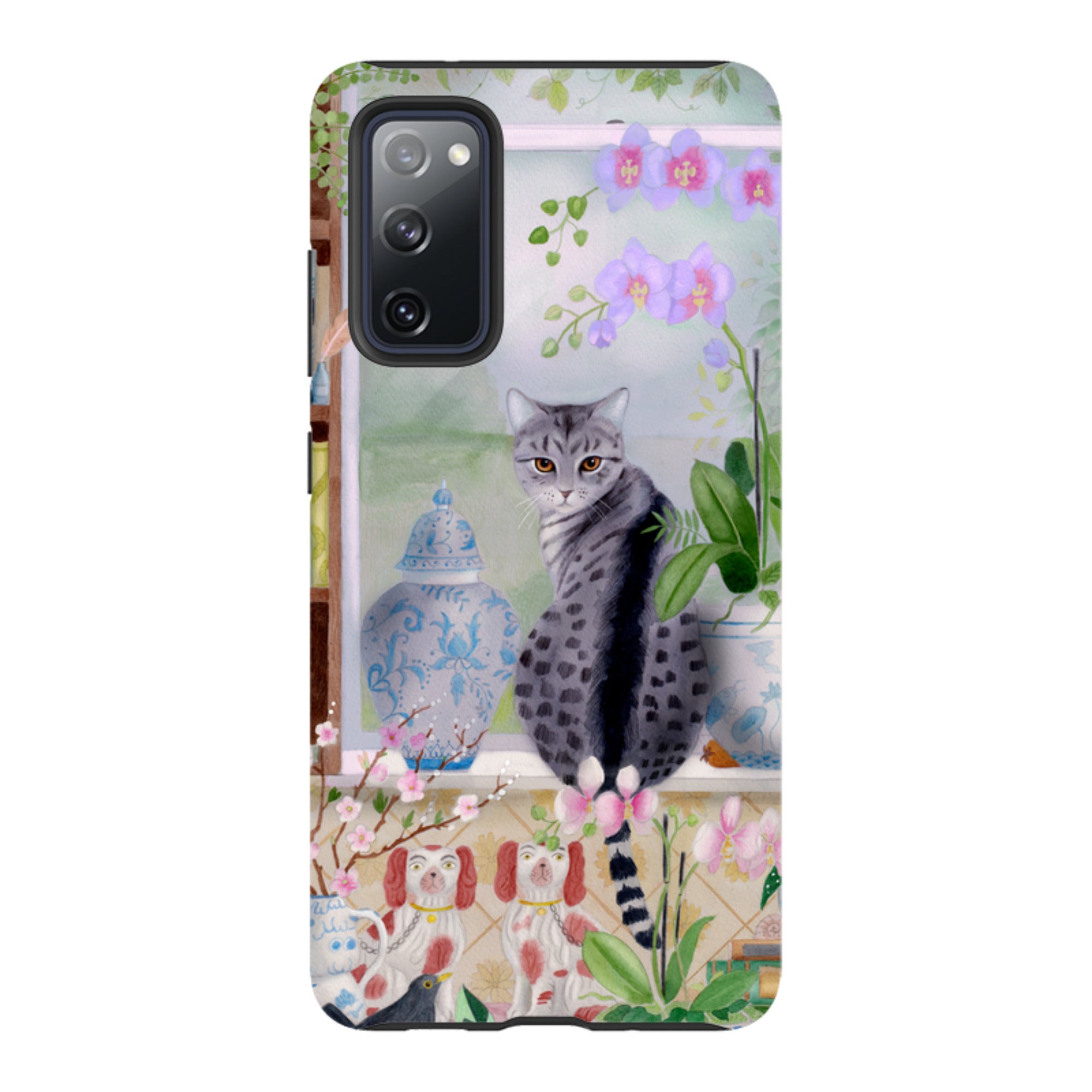 Samsung Tough Case - Cat In Window By Bex Parkin