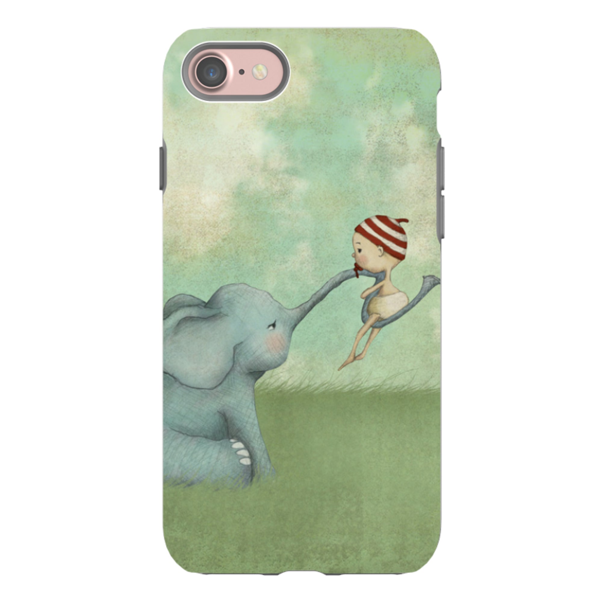 iPhone Tough Case - Elephant Baby By Maja Lindberg