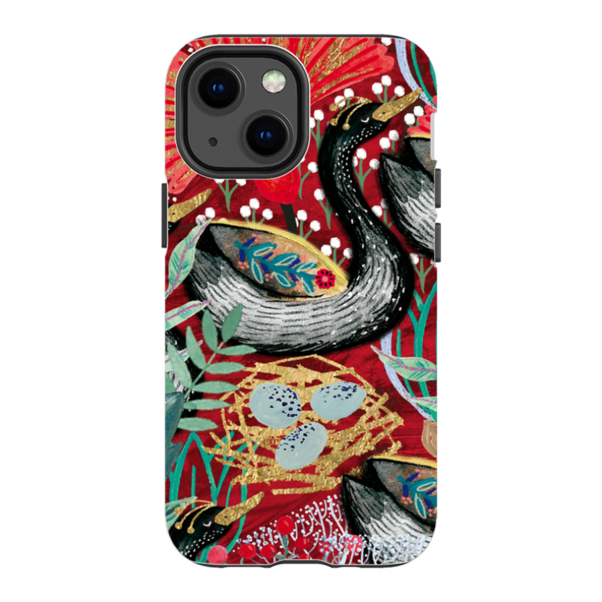 iPhone Tough Case - Eight Geese A Laying By Emma Frances Grant