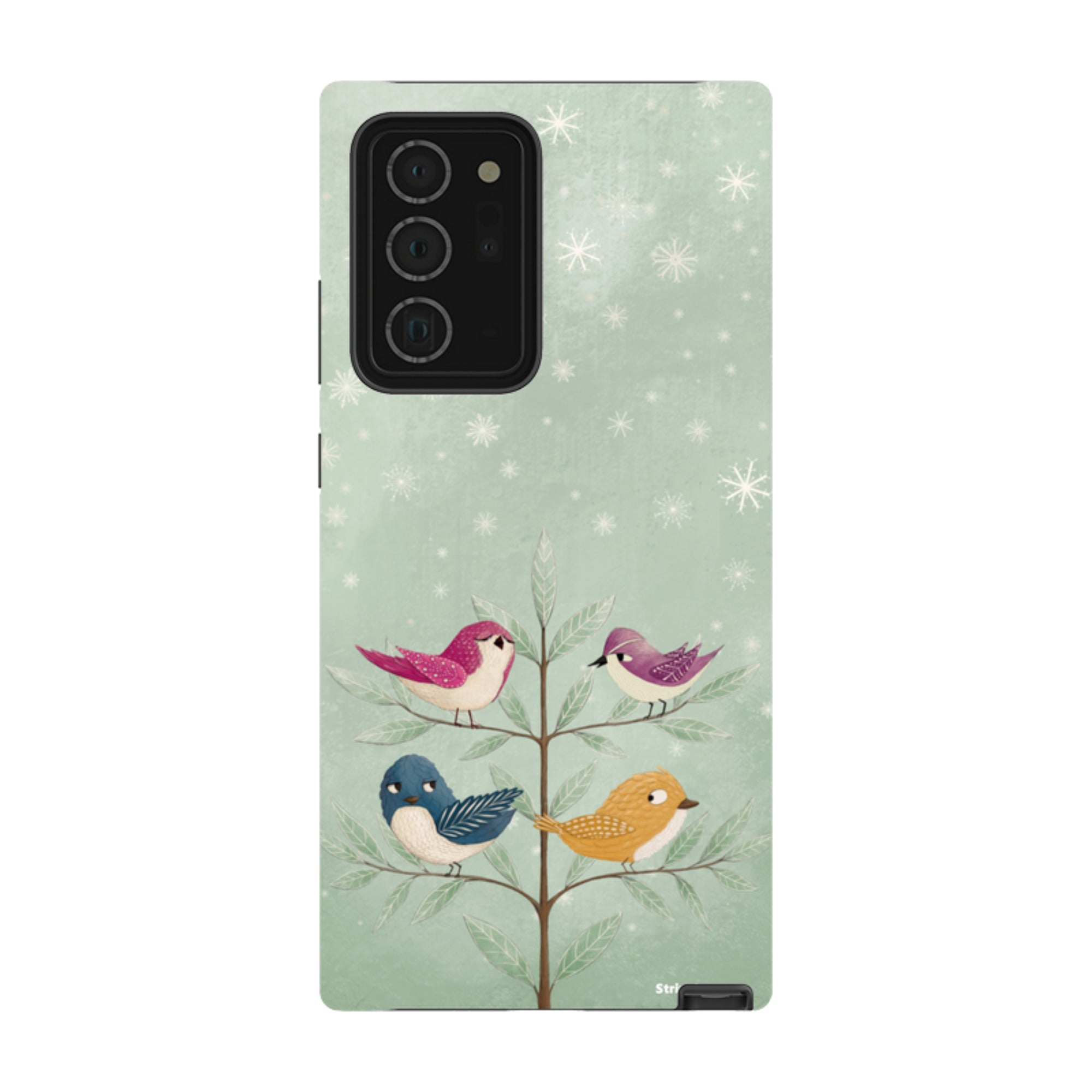 Samsung Tough Case - Garden Birds Aqua By Maja Lindberg