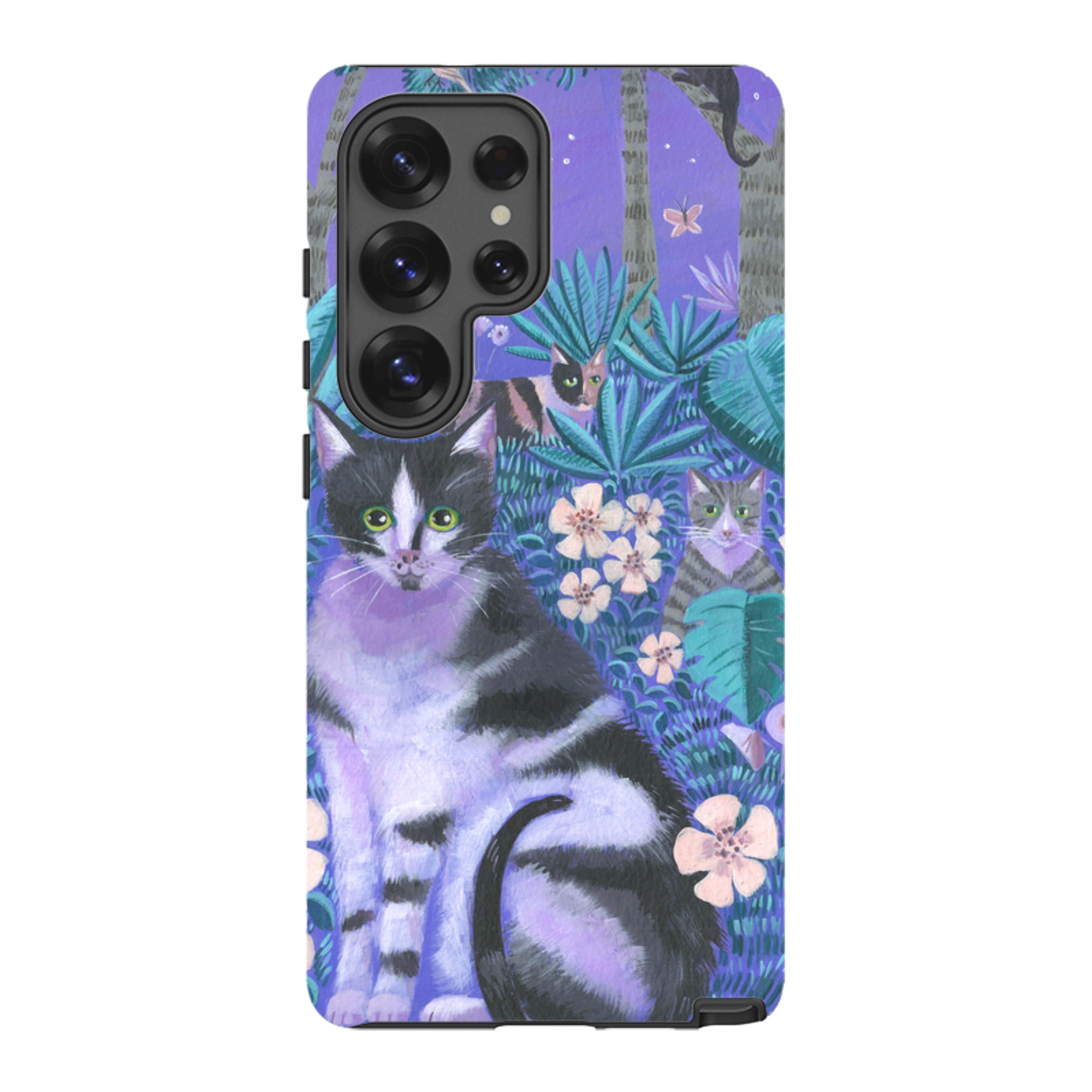 Samsung Tough Case - Night Cats 2 By Mary Stubberfield