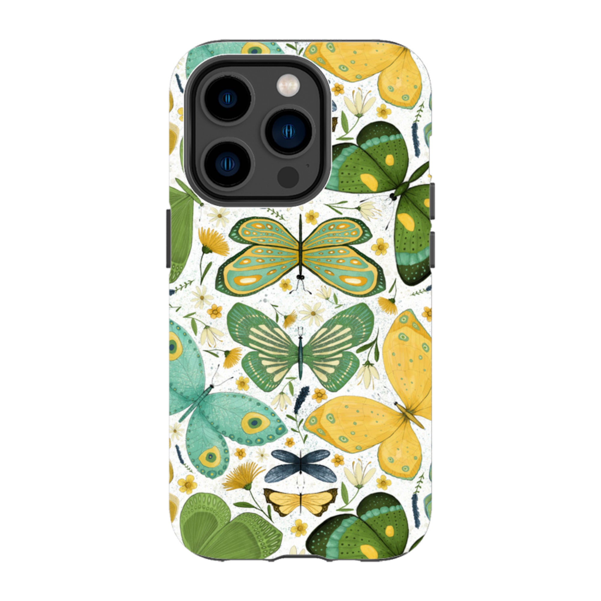 iPhone MagSafe Tough Case - Green Butterflies By Maja Lindberg
