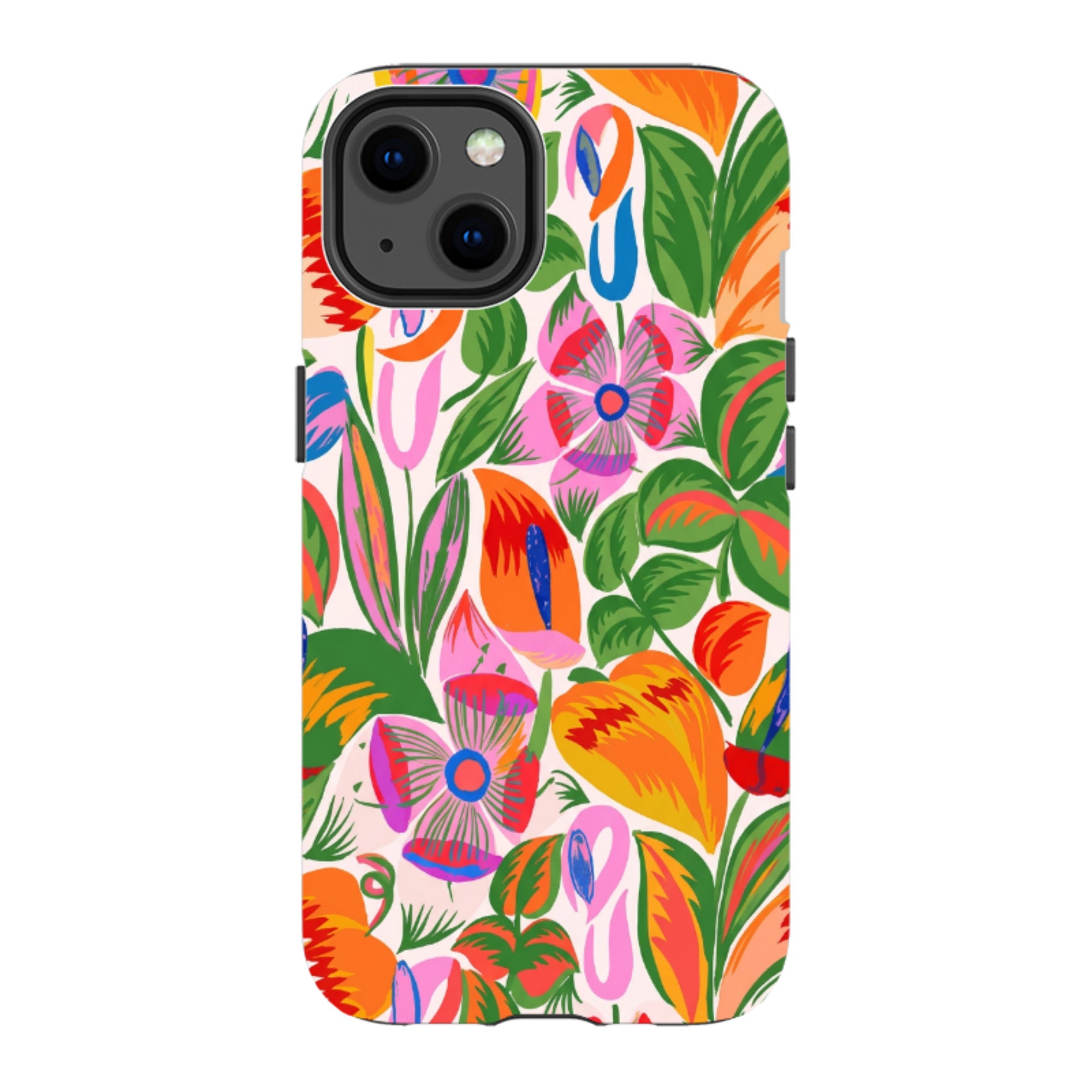 iPhone Tough Case - Vintage Tropical Floral