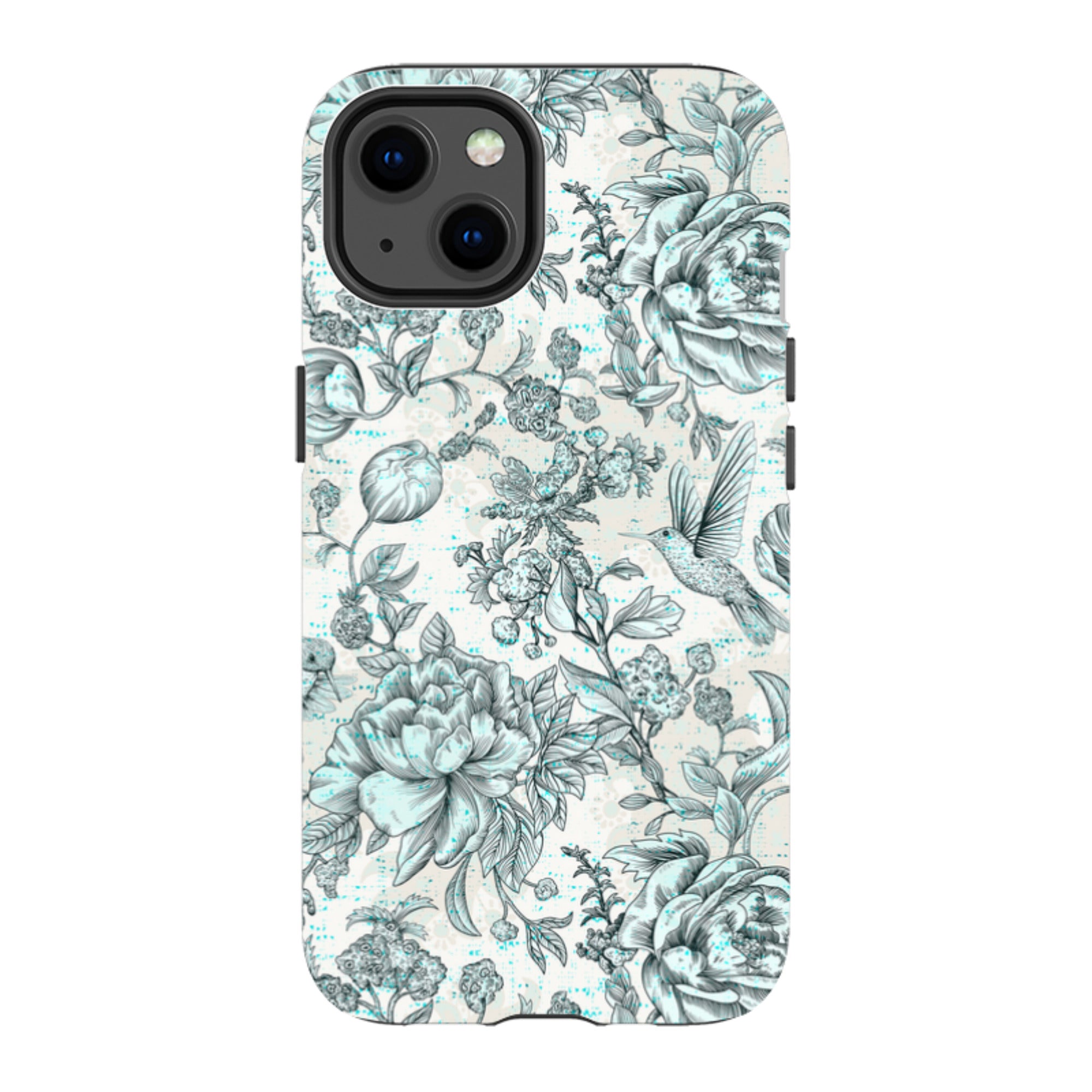iPhone Tough Case - Blue Peonies