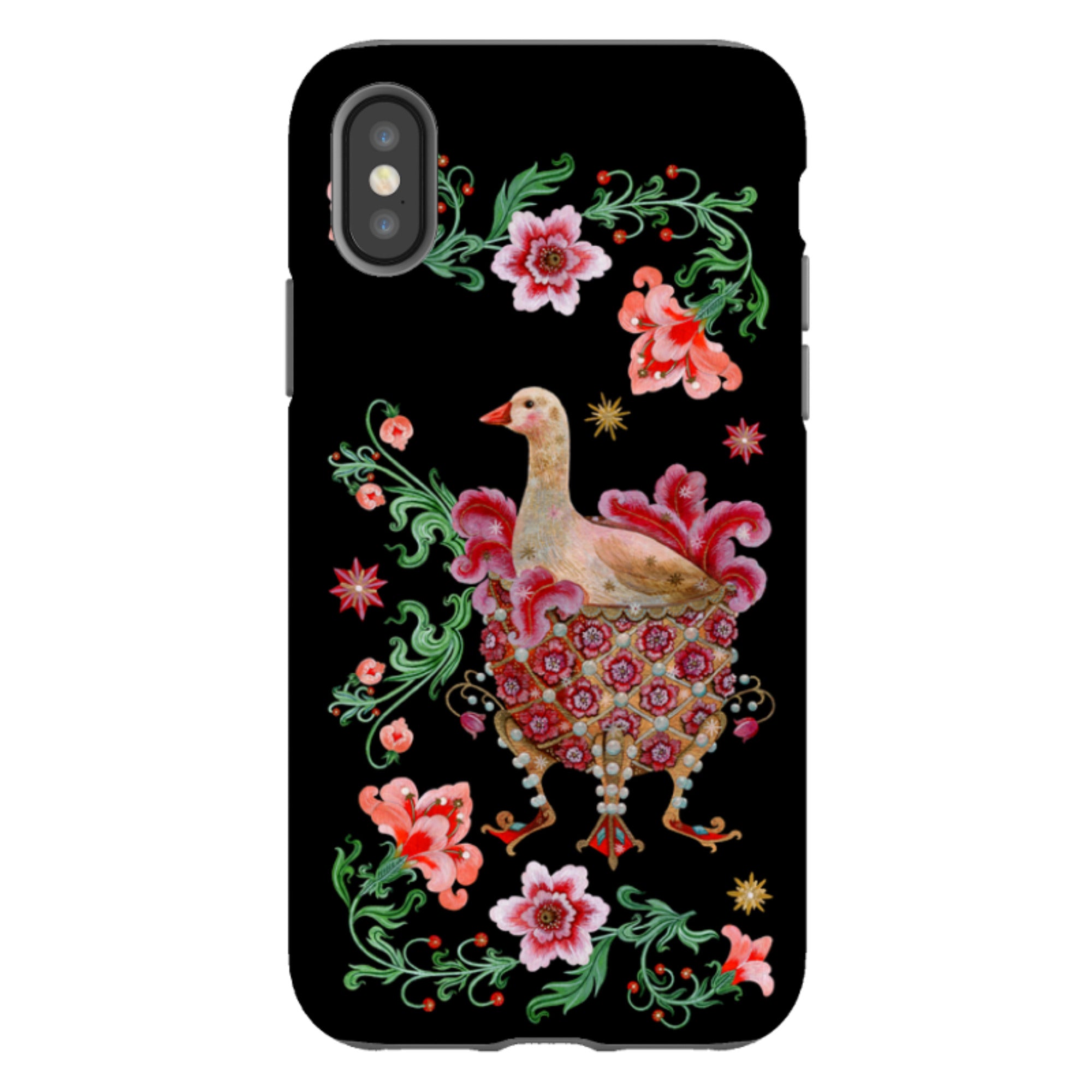 iPhone Tough  Case - Six Geese A Laying By Maria Matos