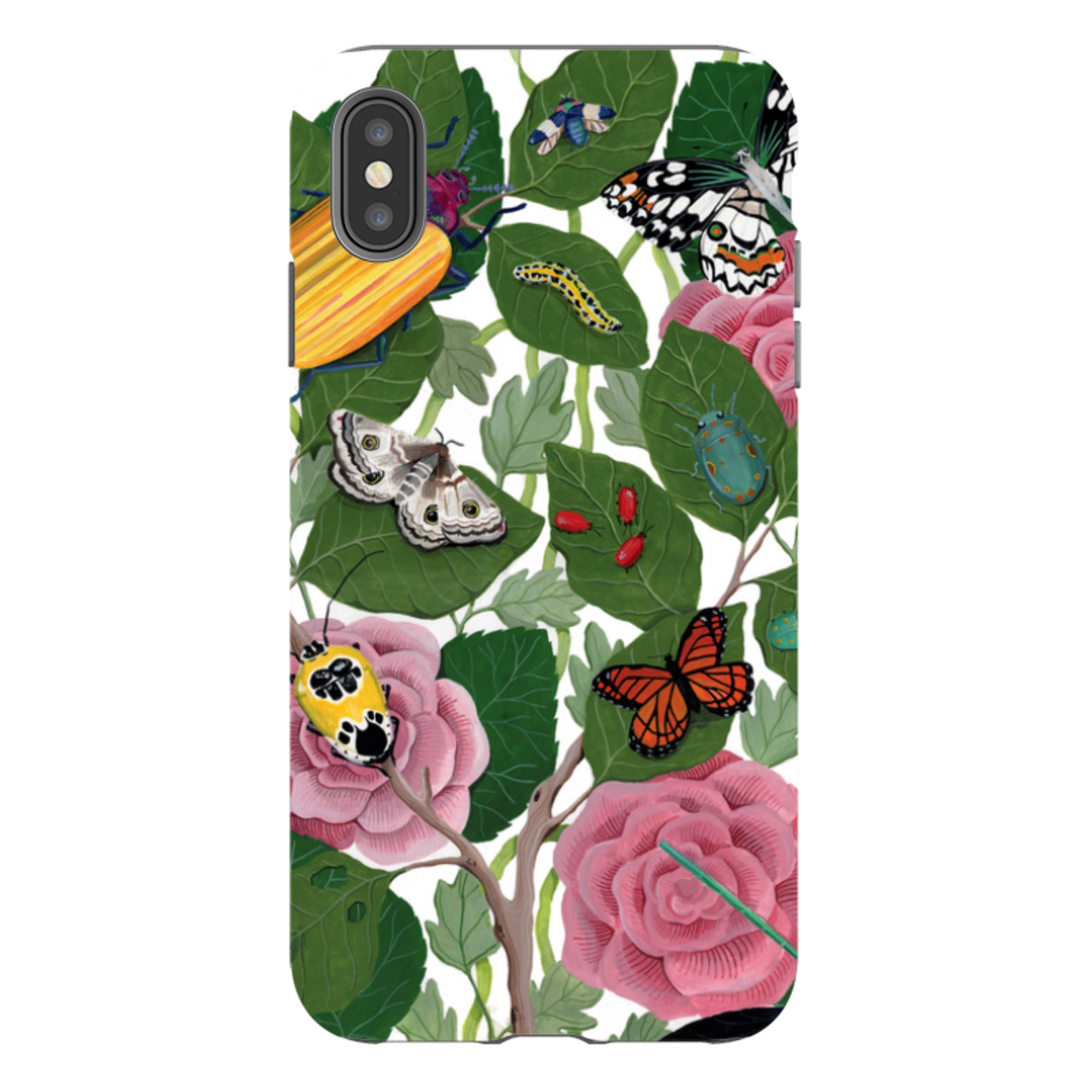 iPhone Tough Case - Butterflies And Beatles By Bex Parkin