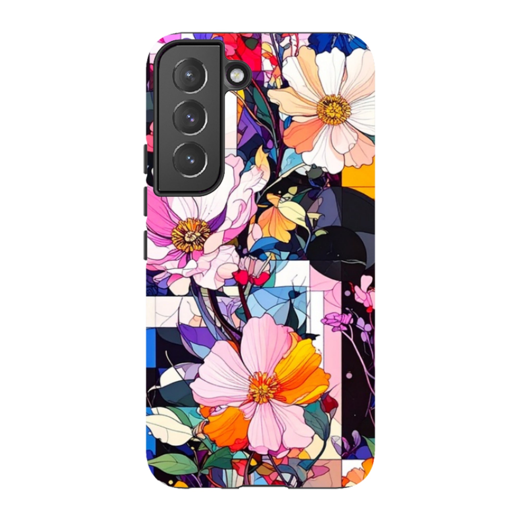 Samsung Tough Case - Block Floral