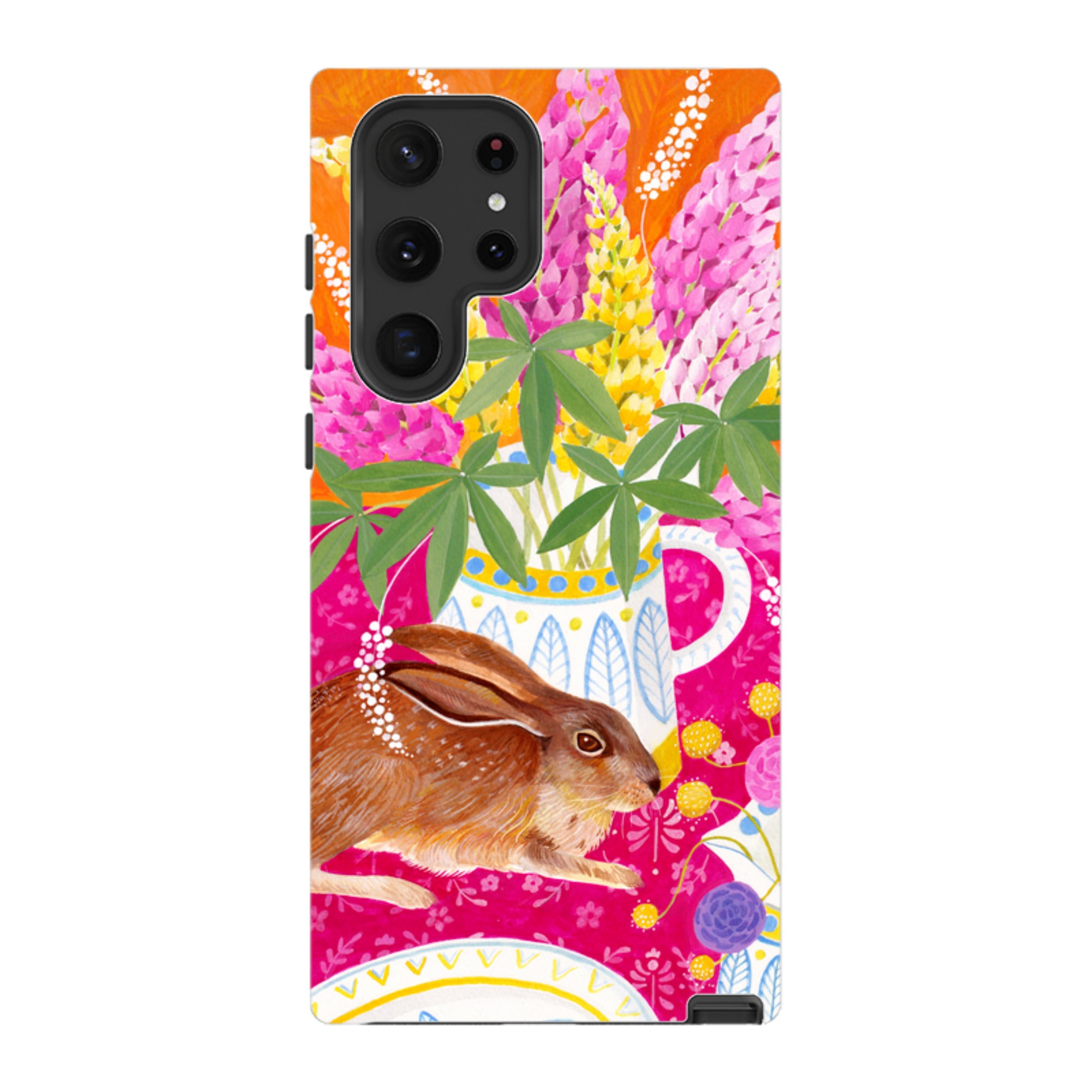 Samsung Tough Case - Rabbit Lupins By Bex Parkin