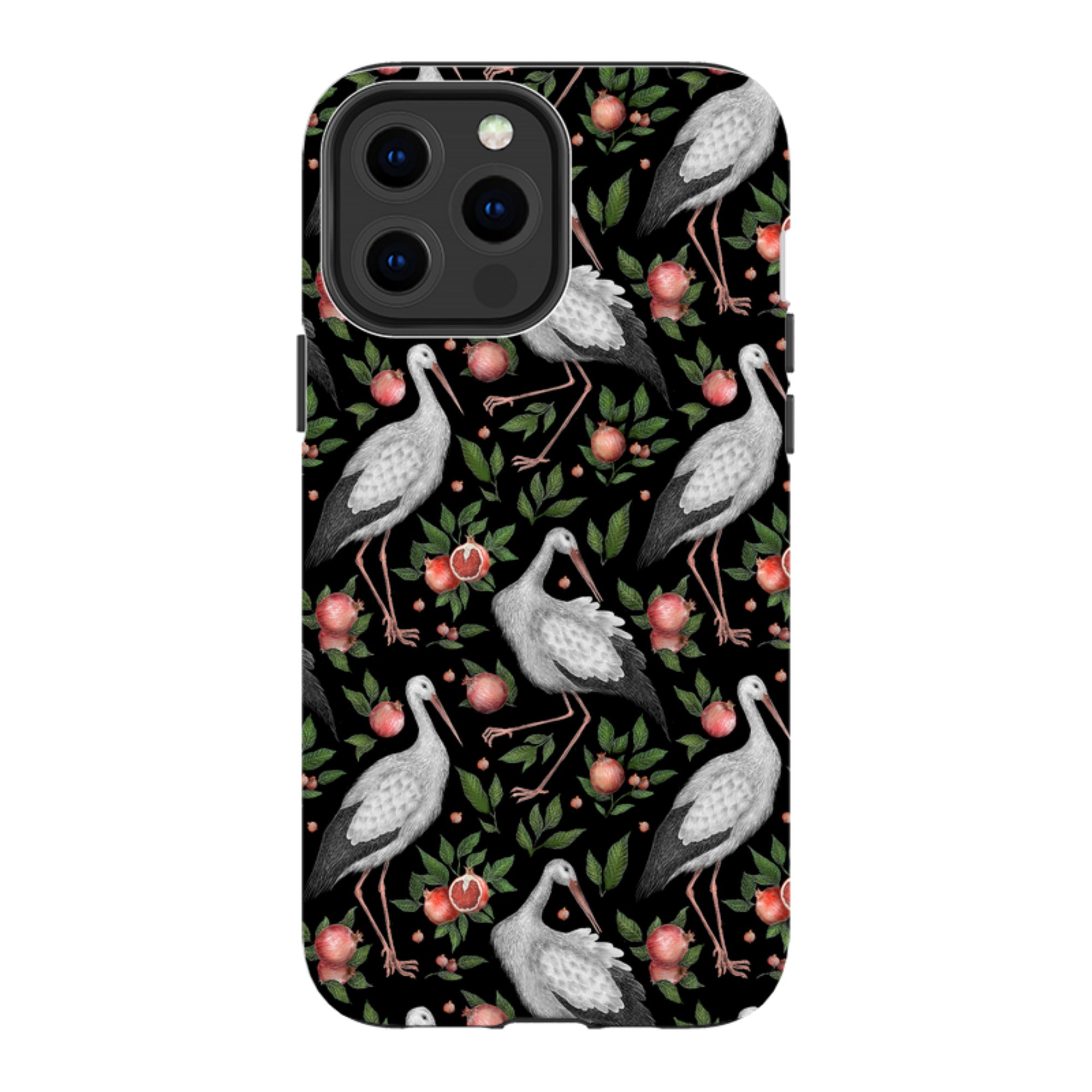 iPhone Tough Case - Stork Pattern By Catherine Rowe