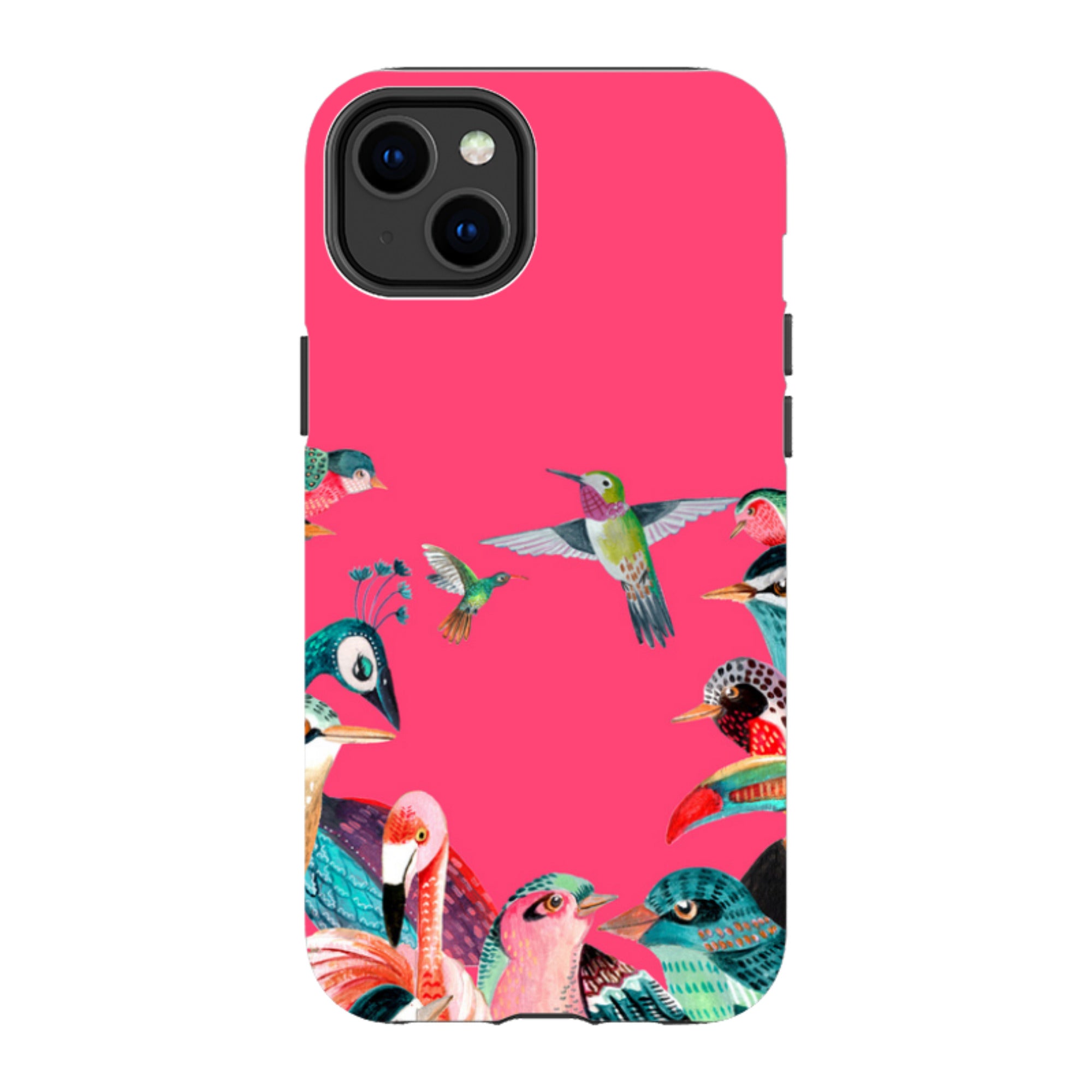 iPhone Tough Case - Pink Birds By Caroline Bonne Muller
