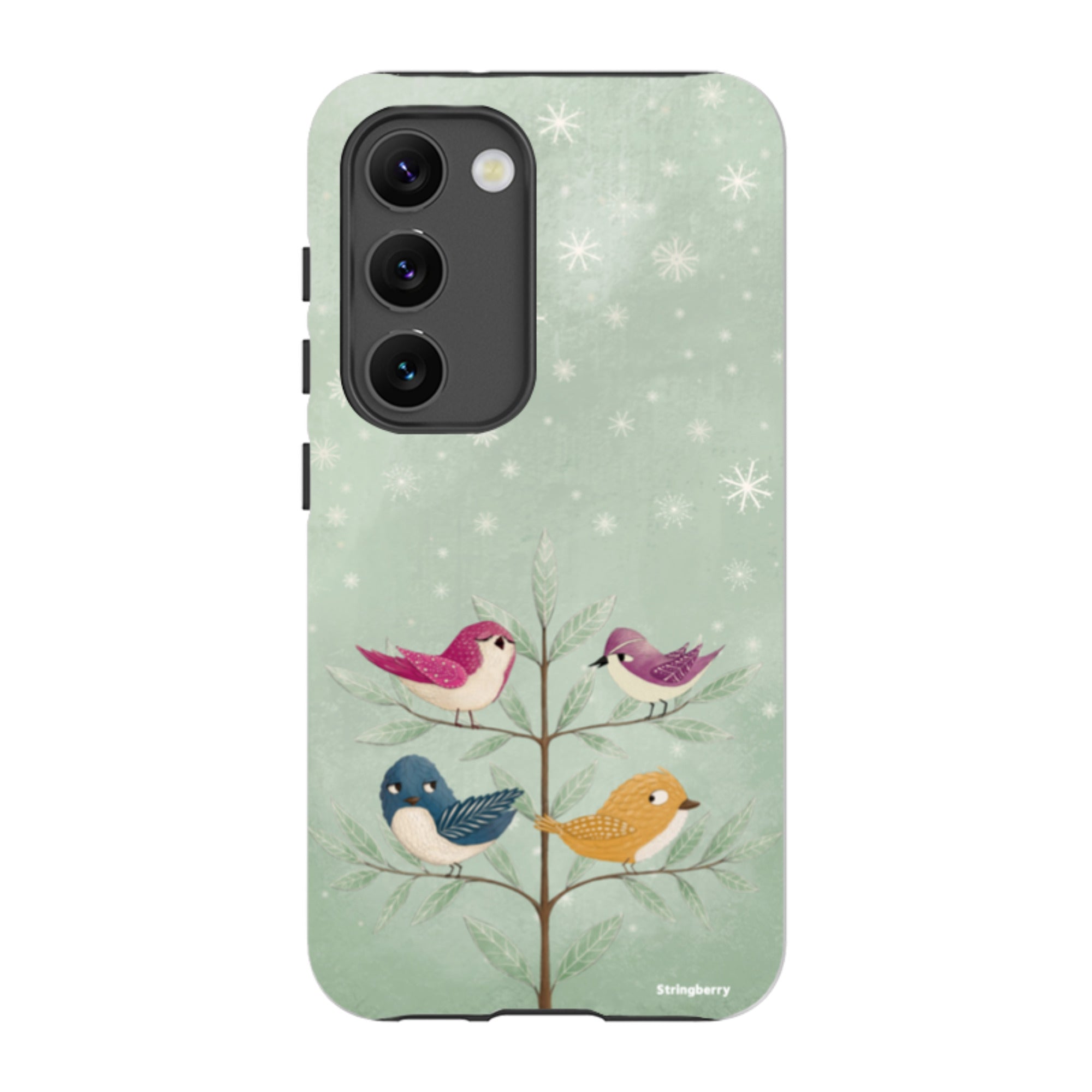 Samsung Tough Case - Garden Birds Aqua By Maja Lindberg