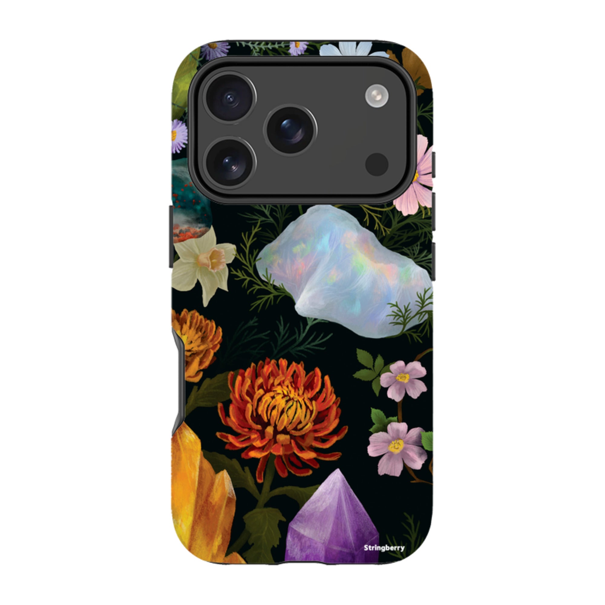 iPhone MagSafe Tough Case - Crystal Flowers By Anna Stead