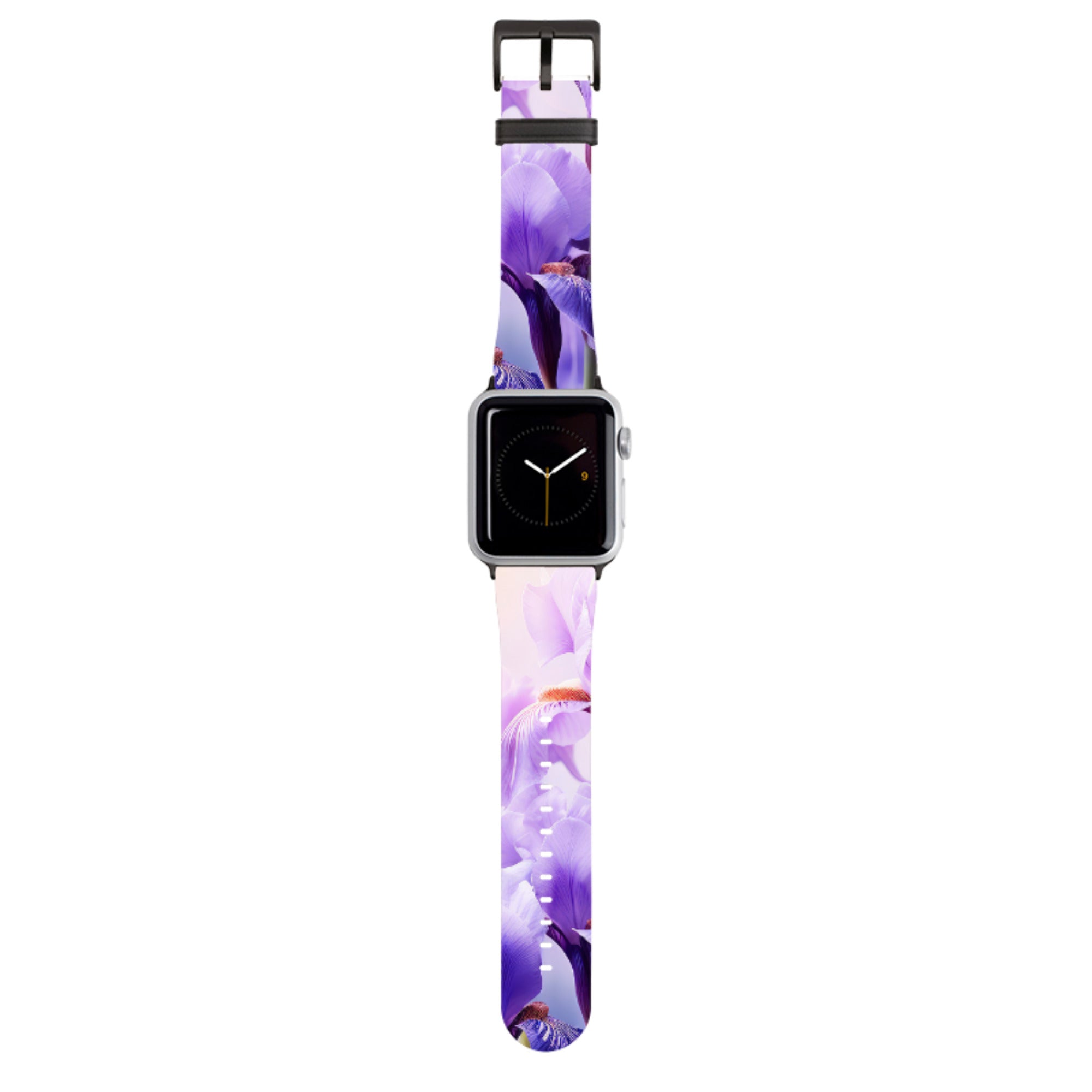Mauve Floral Apple Watch Strap