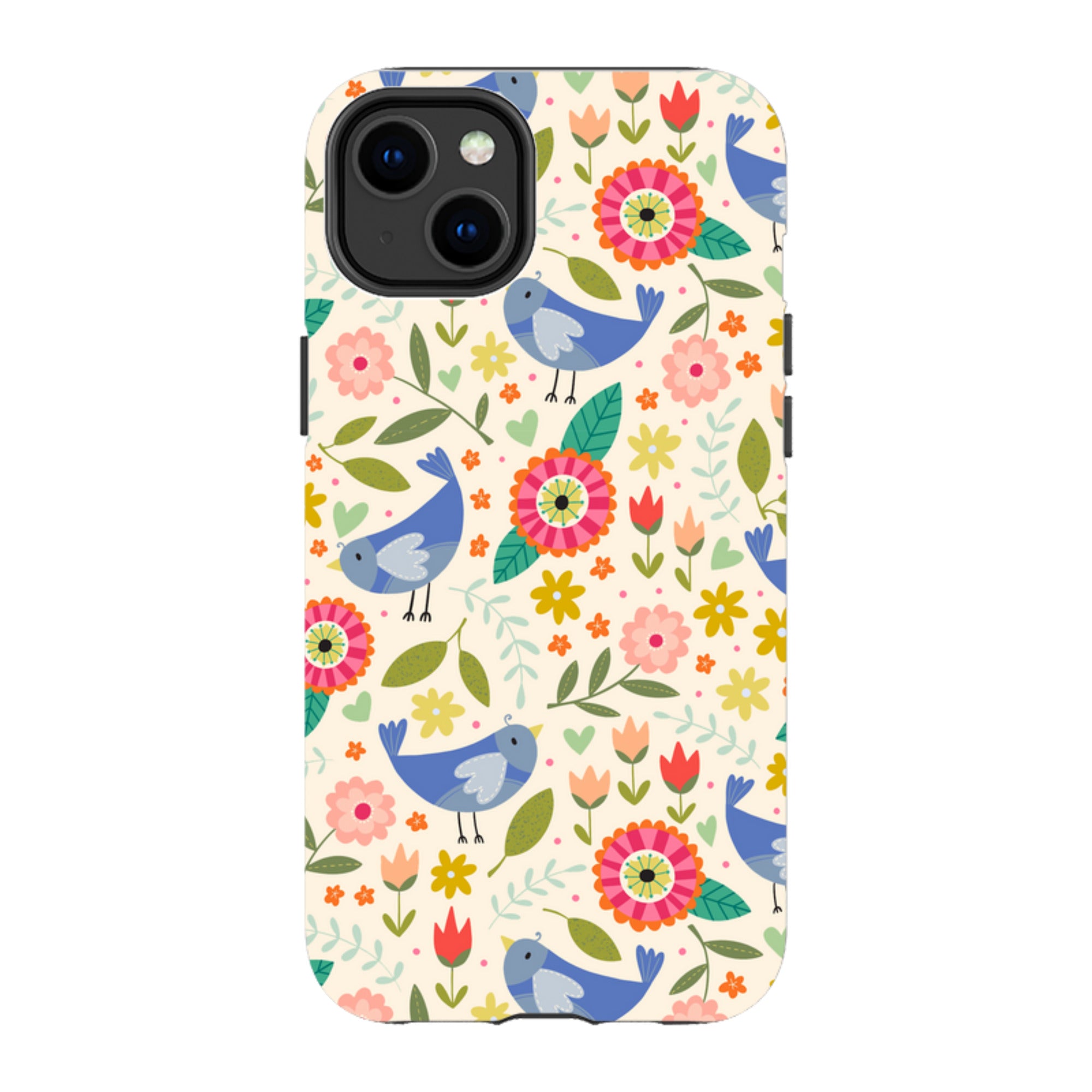 iPhone Tough Case - Bird Pattern I By Suzy Taylor