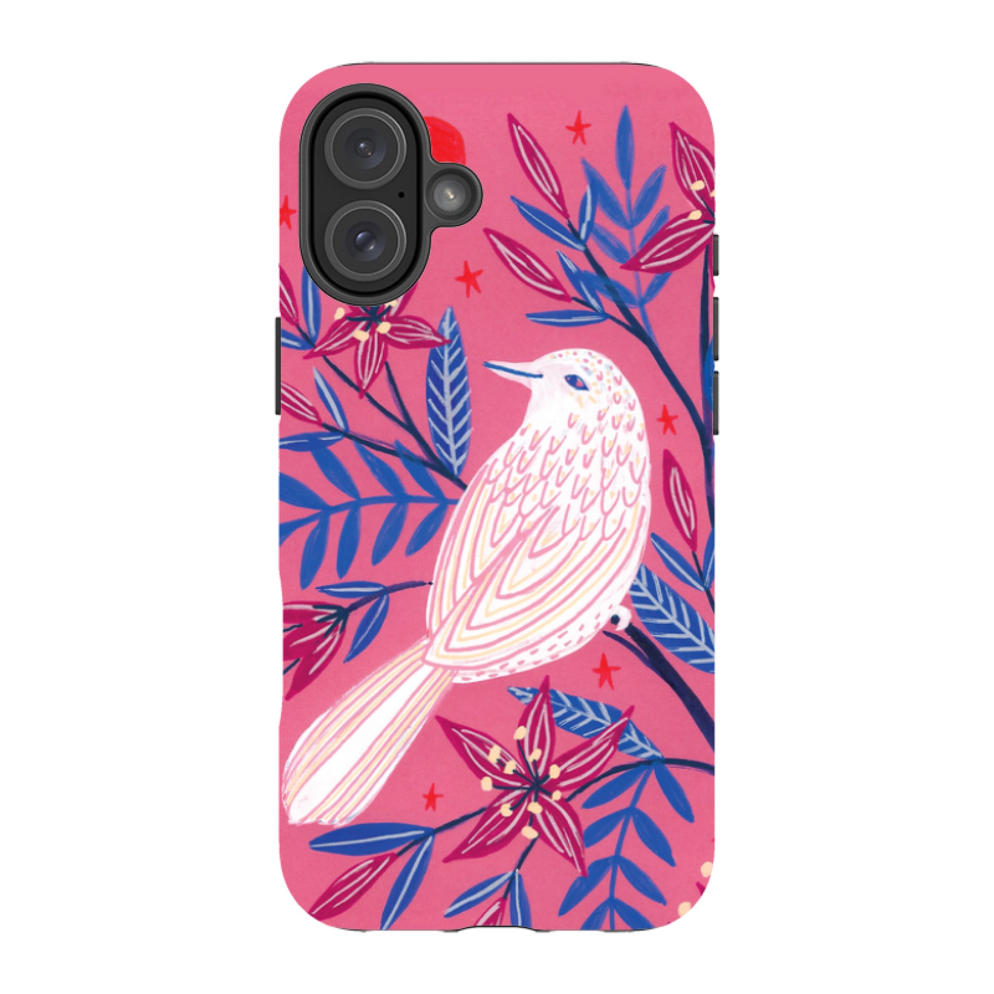 iPhone Tough Case - Pink Bird By Lee Foster Wilson