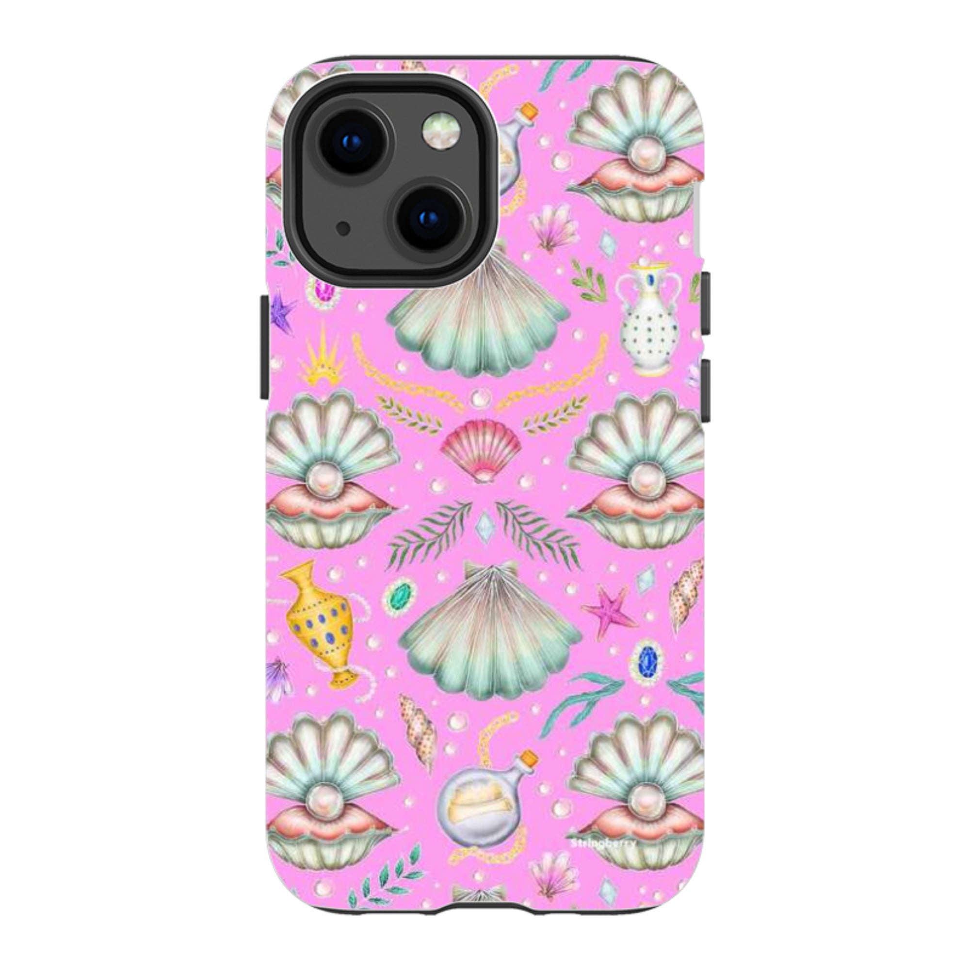 iPhone Tough Case - Pearl's Fantasy Candy Pink By Catherine Rowe
