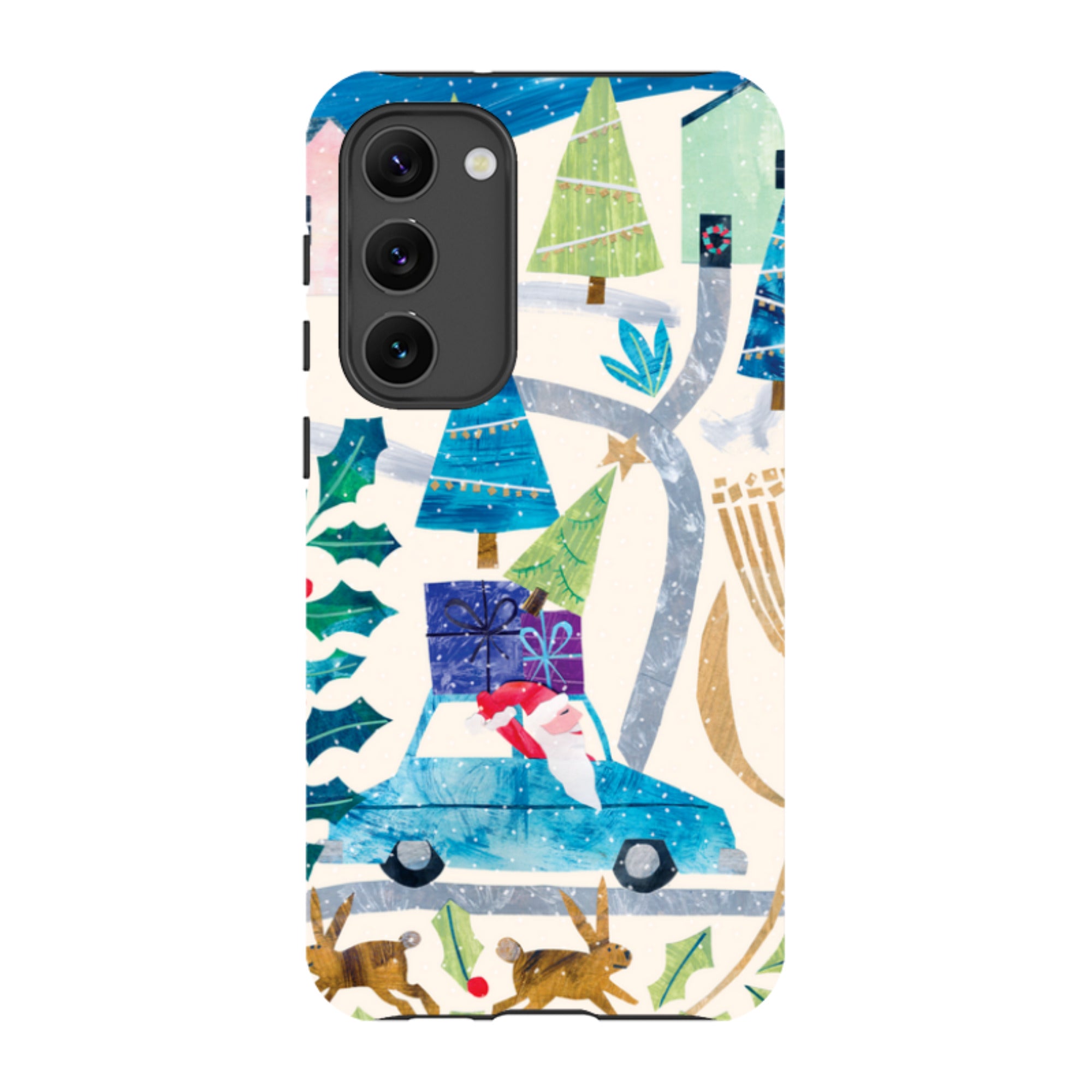 Samsung Tough Case - Santa Driving Home By Tracey English