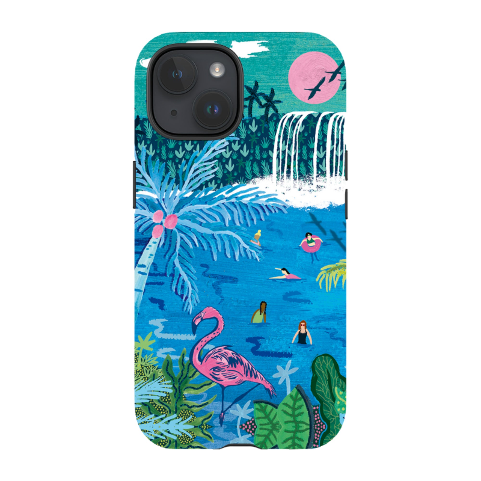 iPhone Tough Case - Palm Pool By Emma Frances Grant