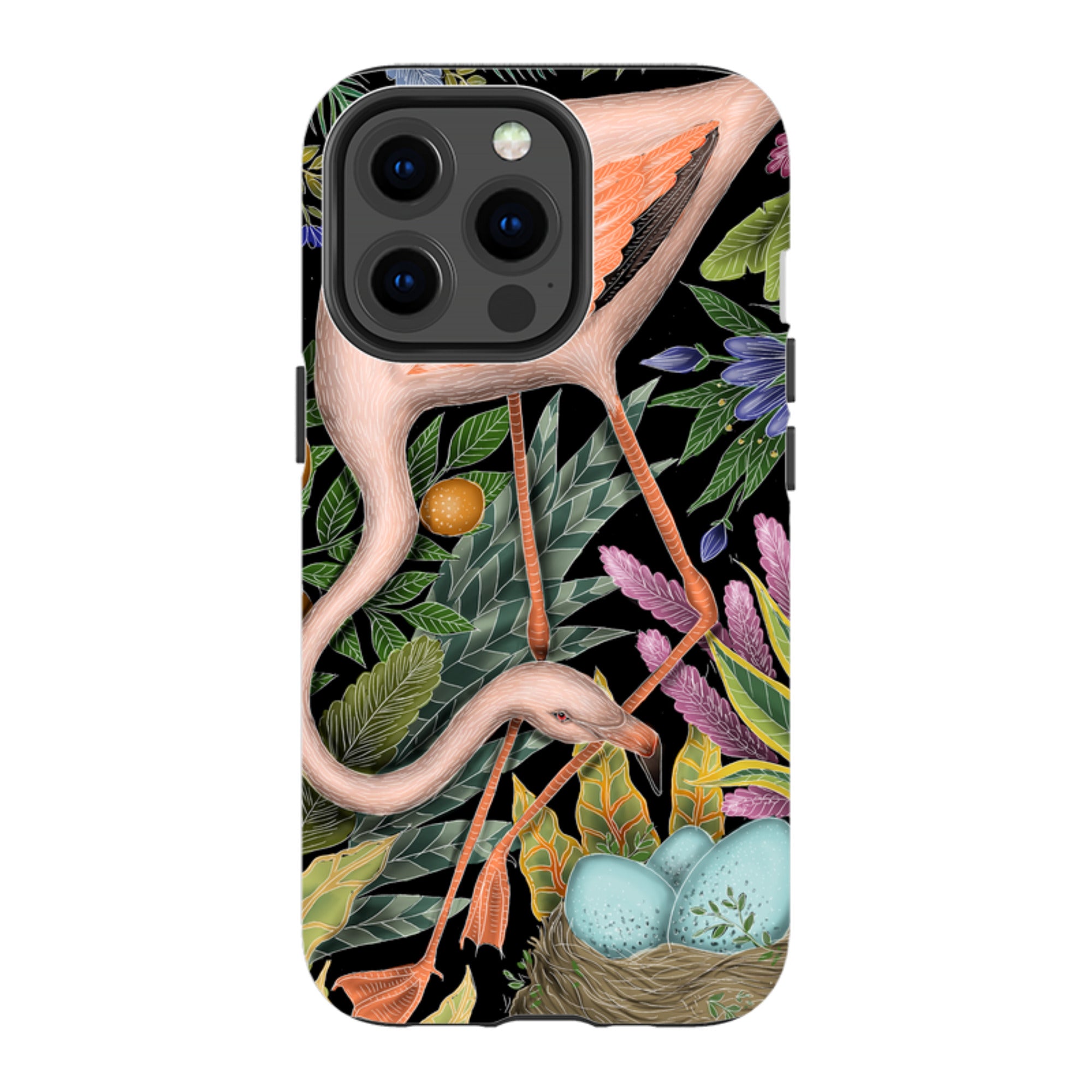 iPhone MagSafe Tough Case - Flamingo By Catherine Rowe