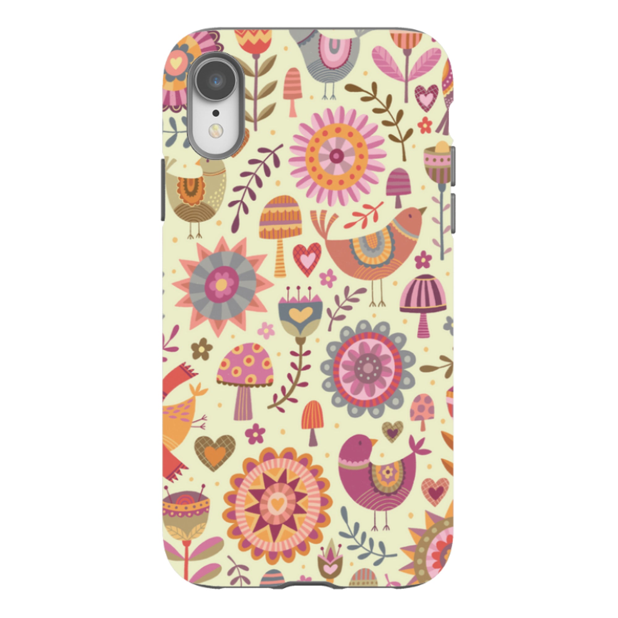 iPhone Tough Case - Bird Pattern II By Suzy Taylor